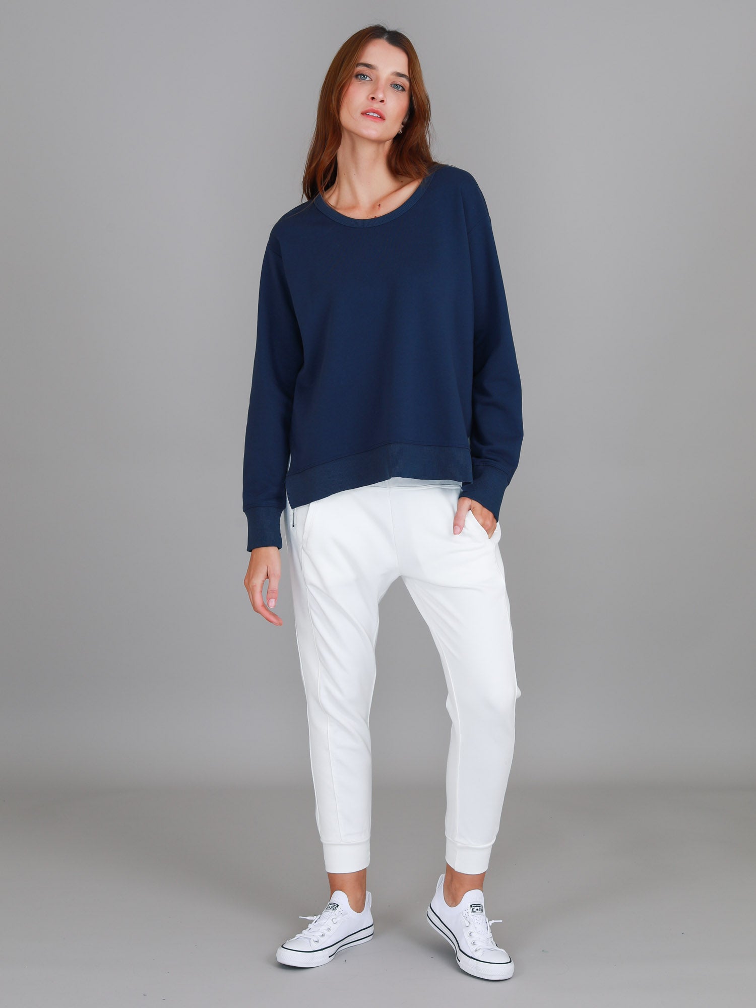 womens navy sweater #color_indigo