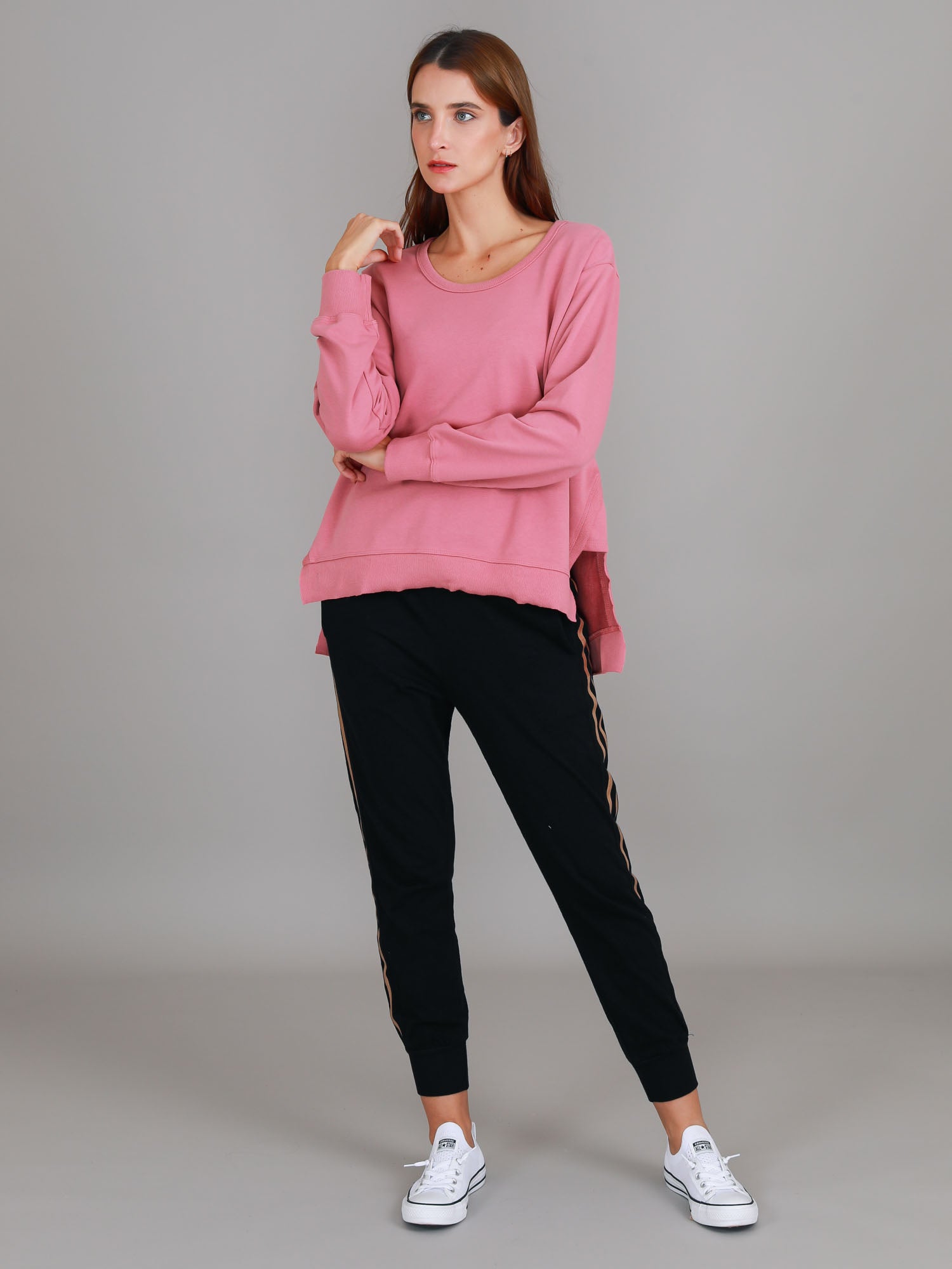 pink pullover #color_tango pink
