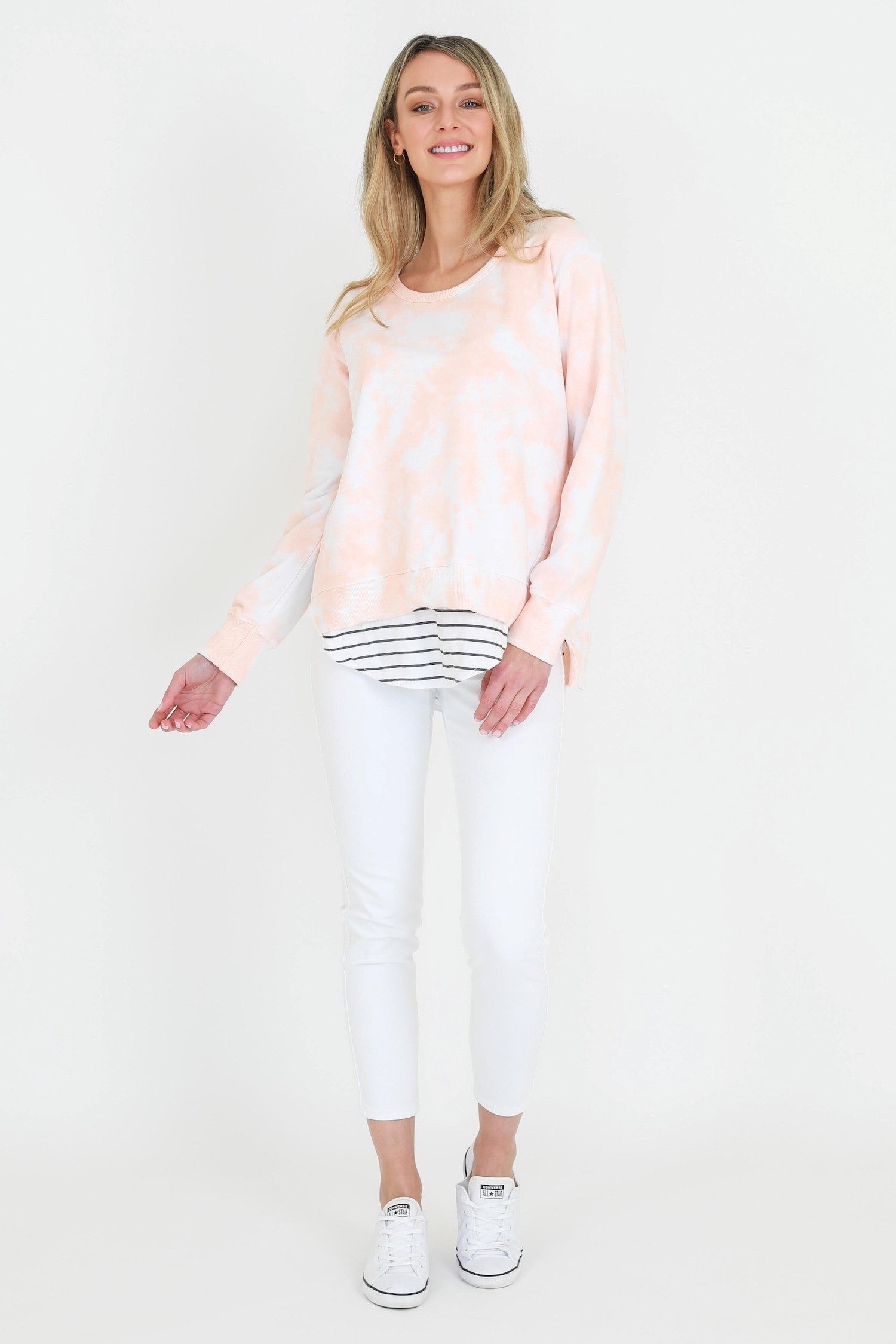 matching sweat set #color_tie dye papaya