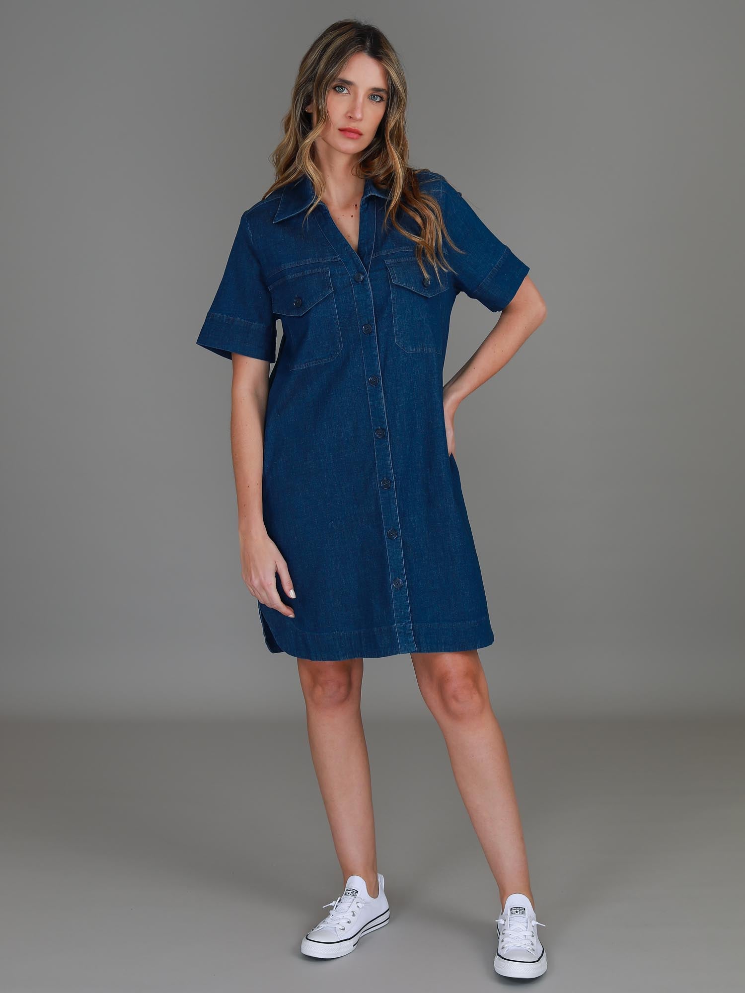 jean dress #color_jean blue