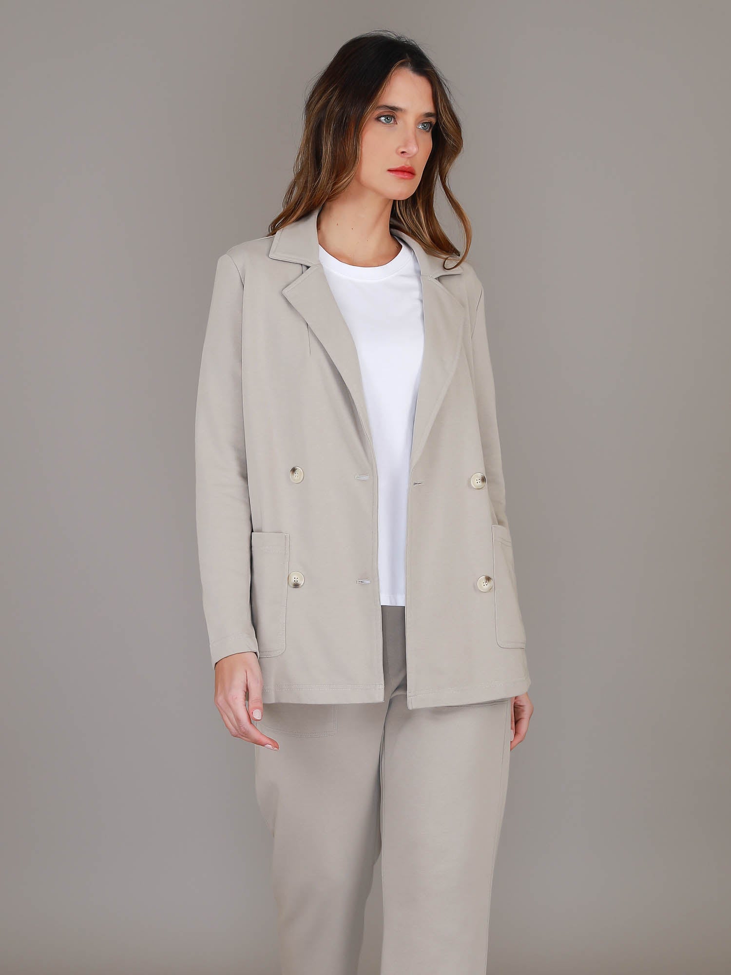 beige double breasted blazer #color_angora