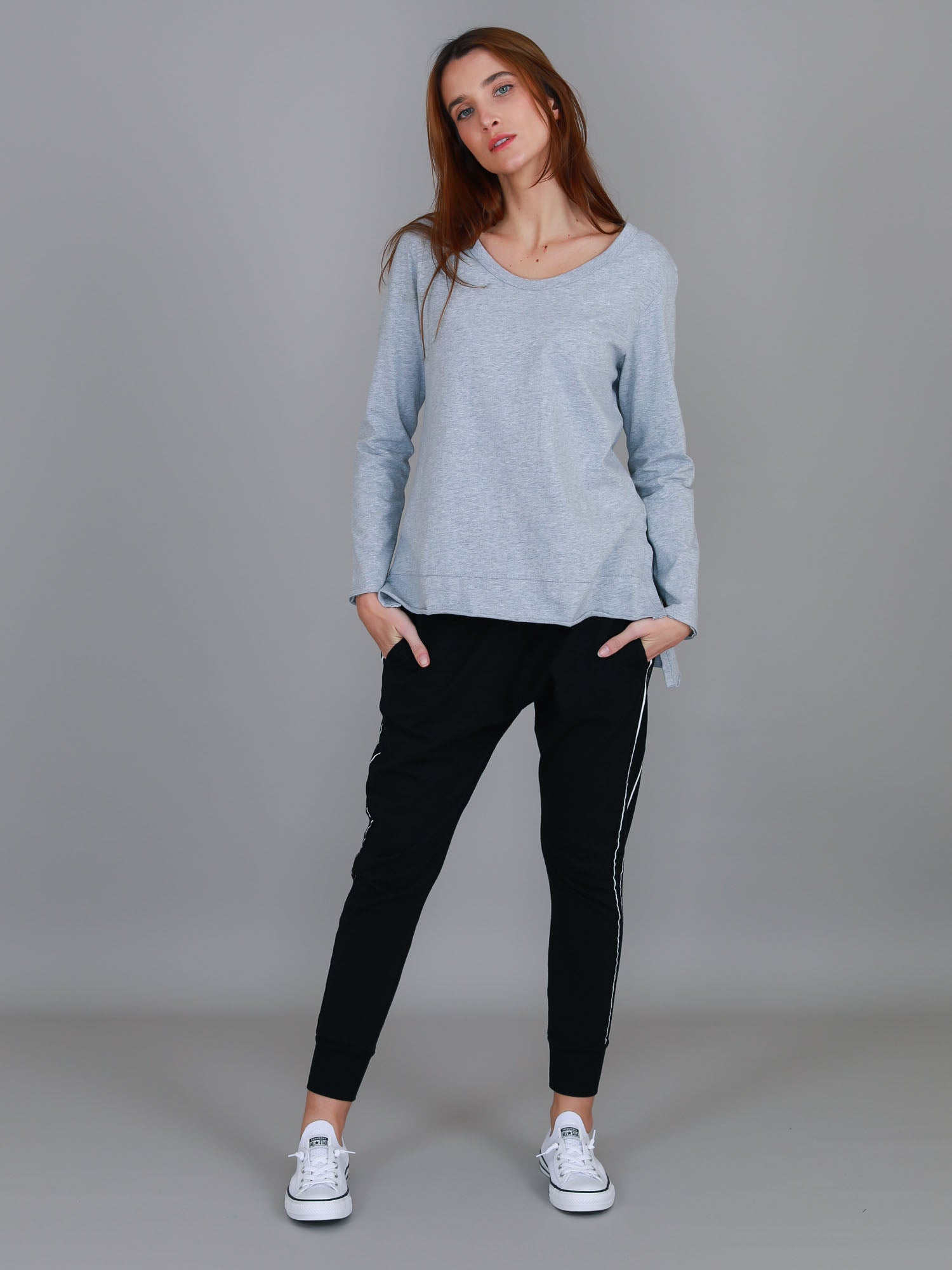 dark grey long sleeve #color_grey marle