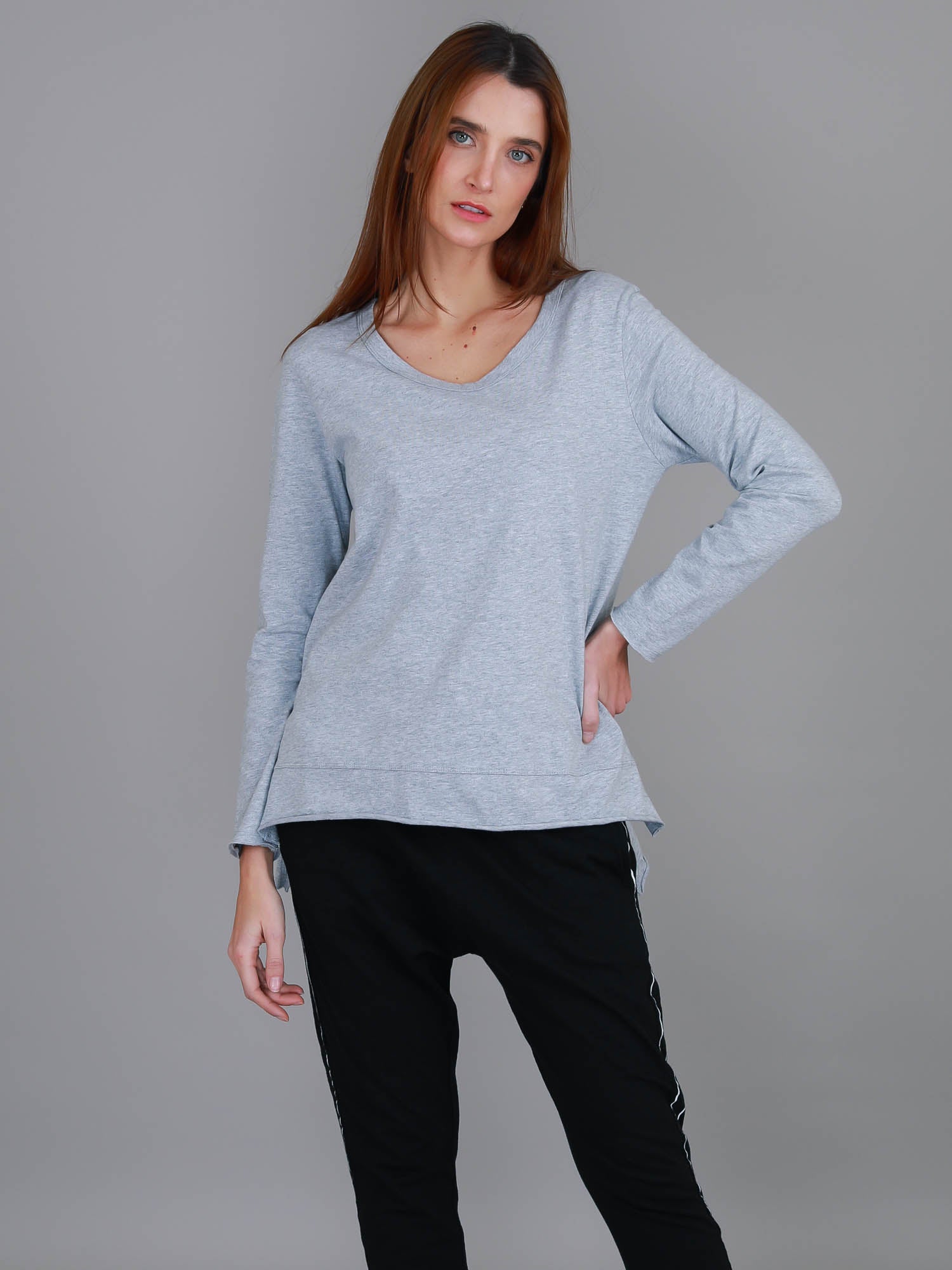 grey long sleeve t shirt #color_grey marle