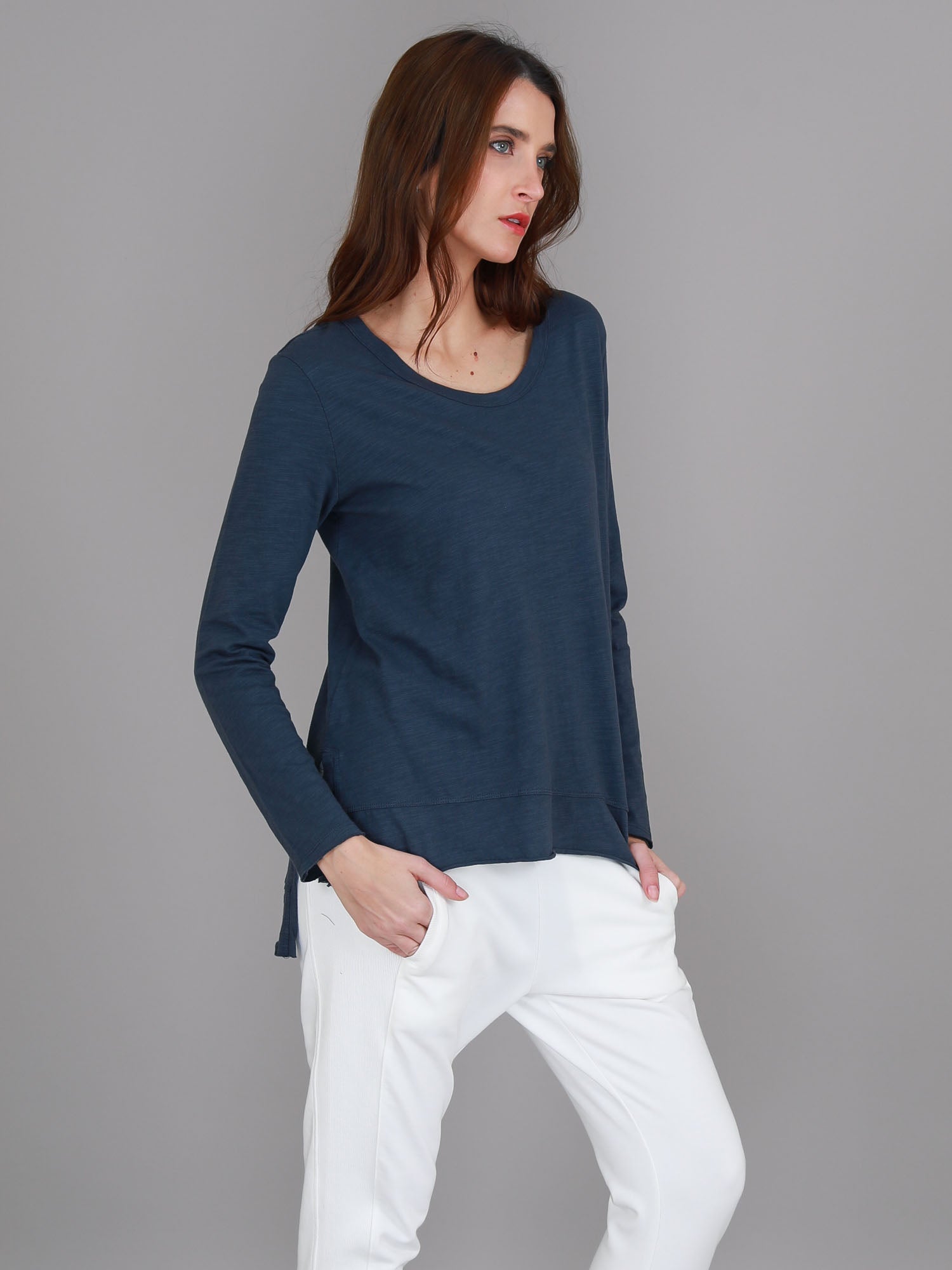 navy long sleeve t shirt #color_indigo