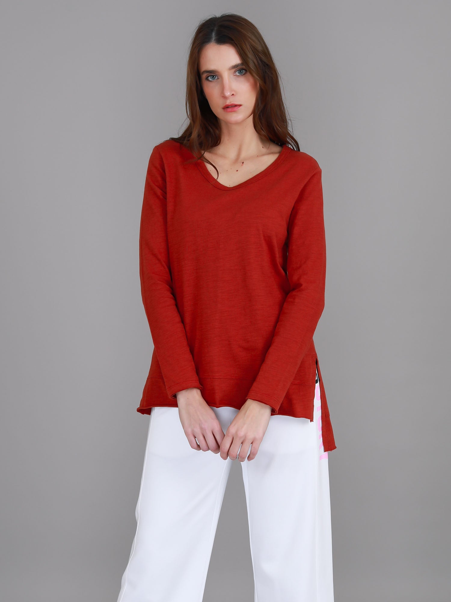 long sleeves shirts women #color_lava
