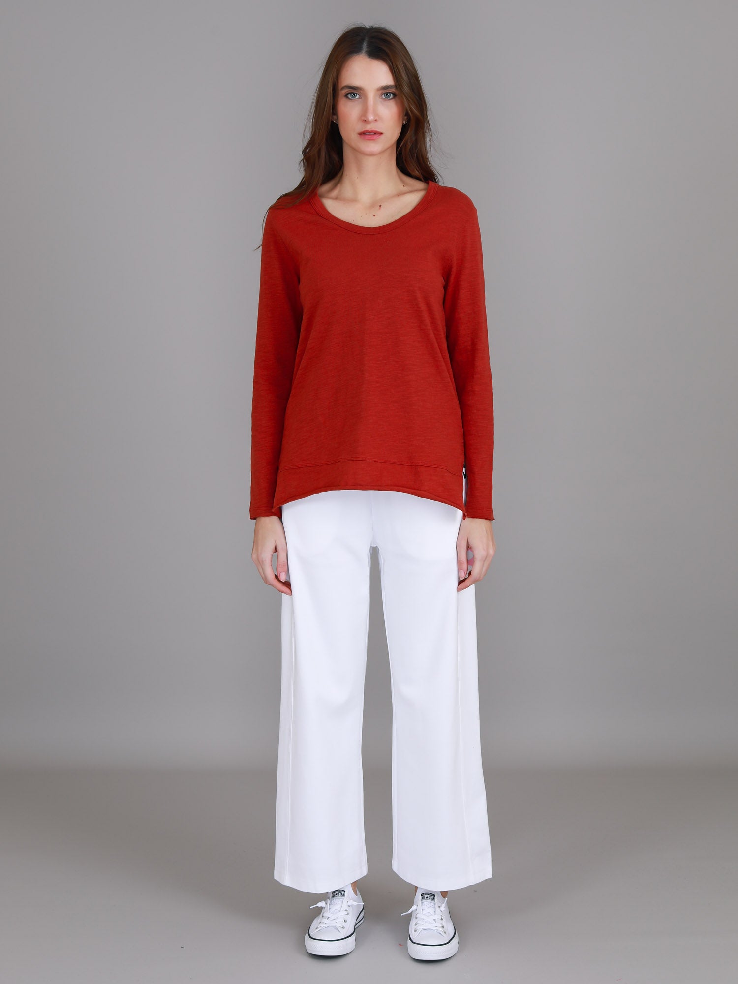 long sleeve shirt for women #color_lava