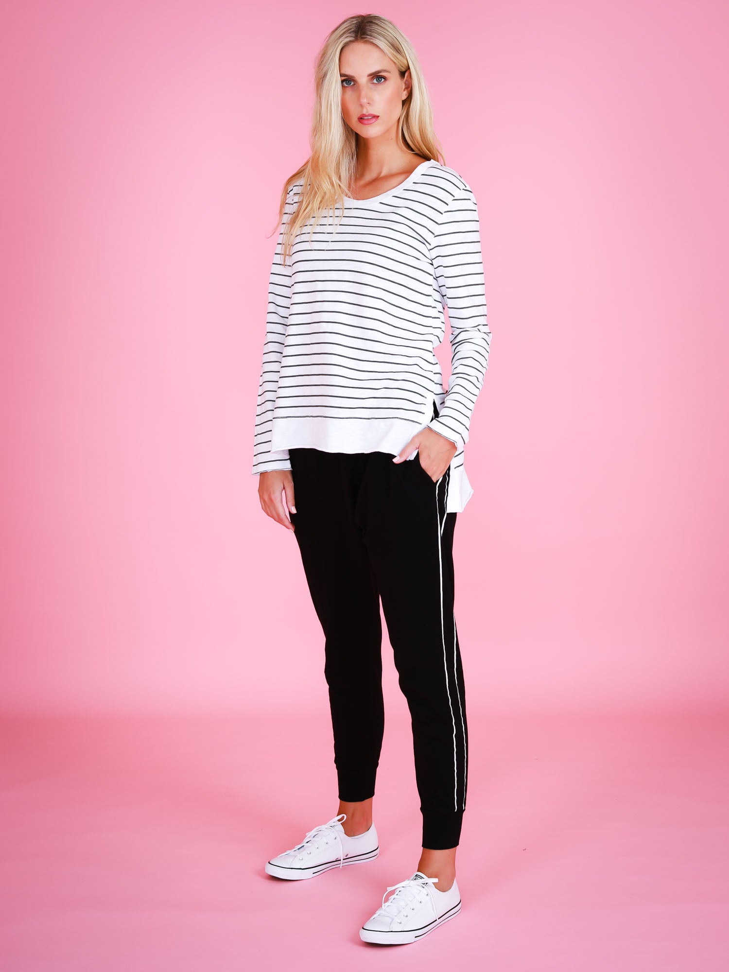 plus size long sleeve tshirt #color_stripe
