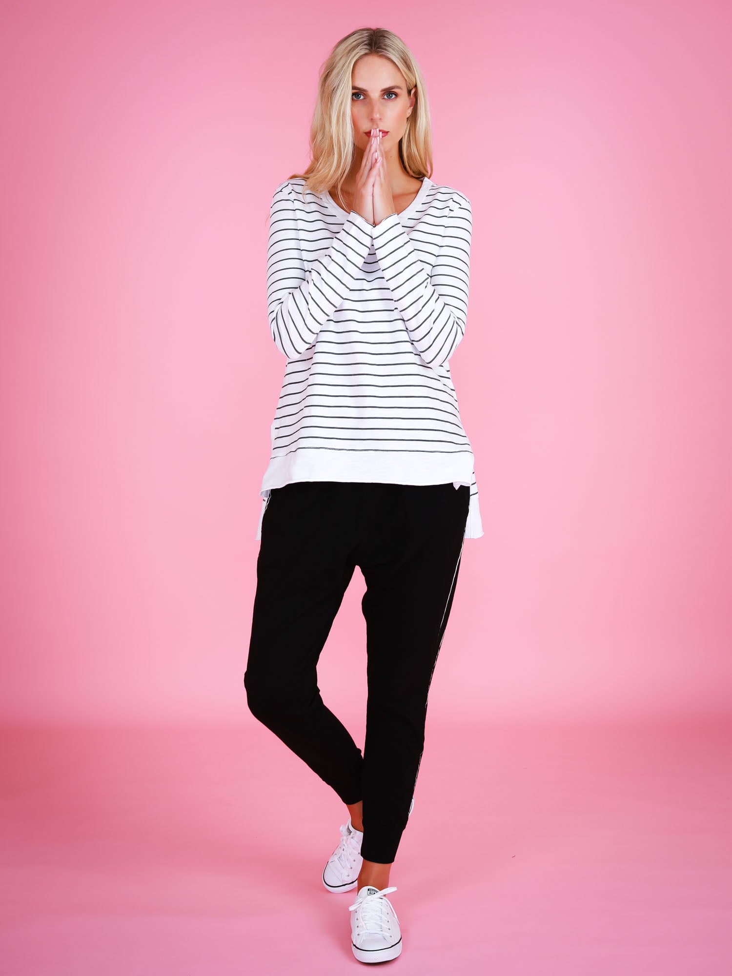 long t shirt women #color_stripe