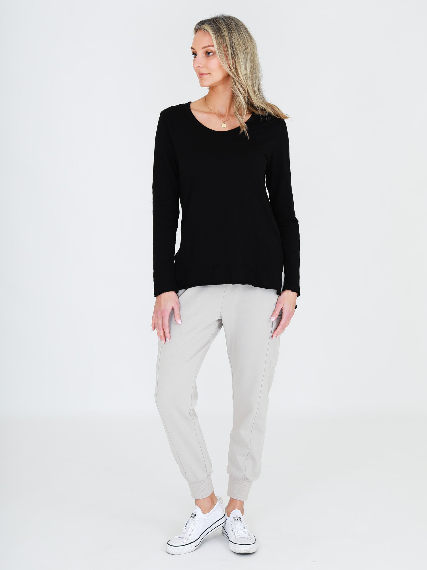 black long sleeve t shirt #color_black