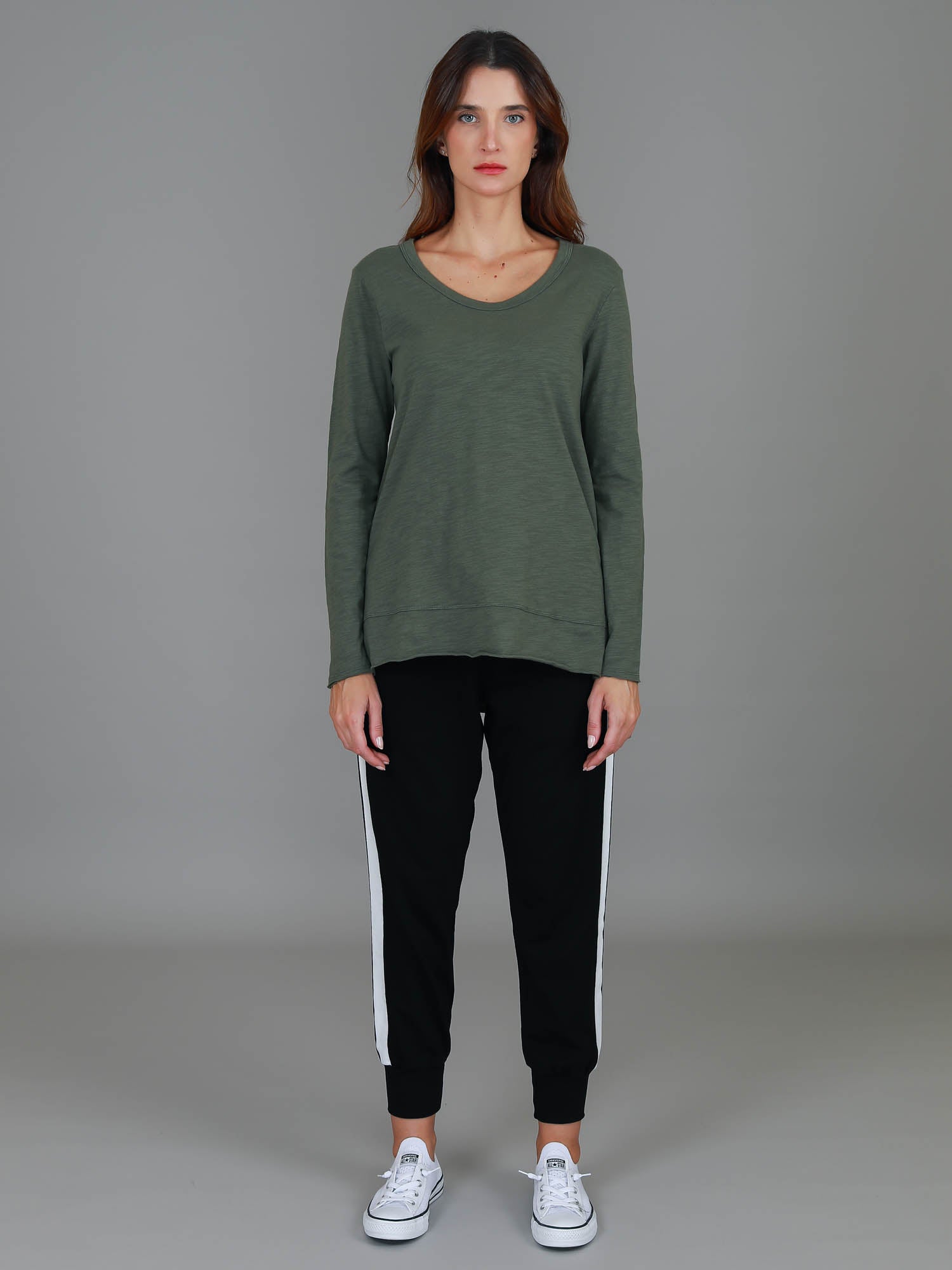 long sleeve shirts for women #color_khaki