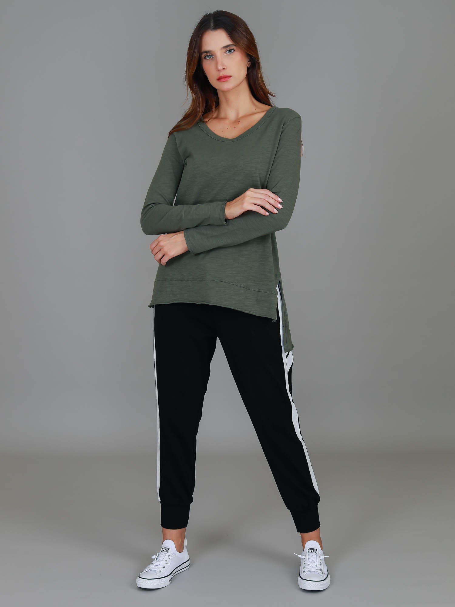 womens long sleeve shirts #color_khaki