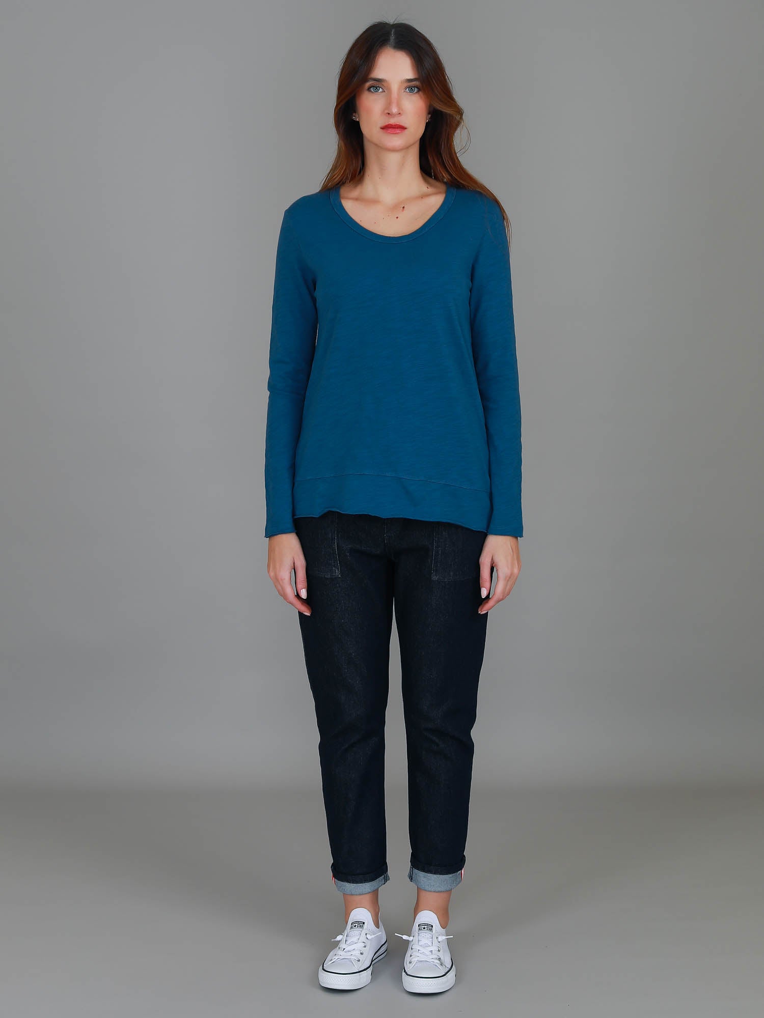 long sleeve basic tops #color_midnight