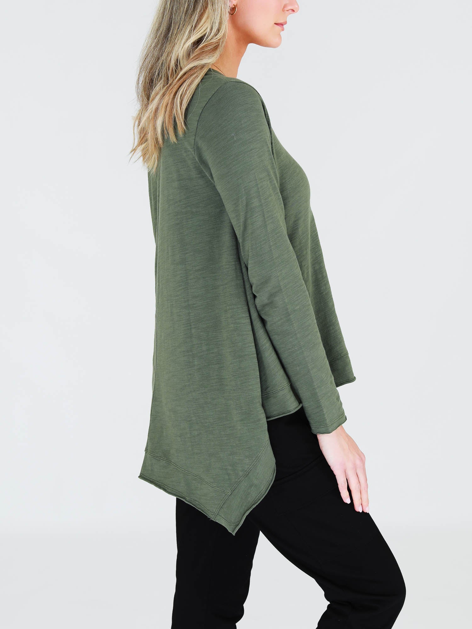 long sleeve tshirt women #color_khaki