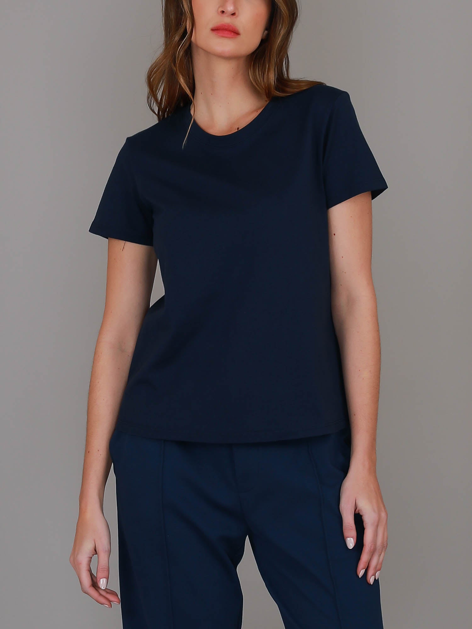 navy crew neck t shirt #color_ink