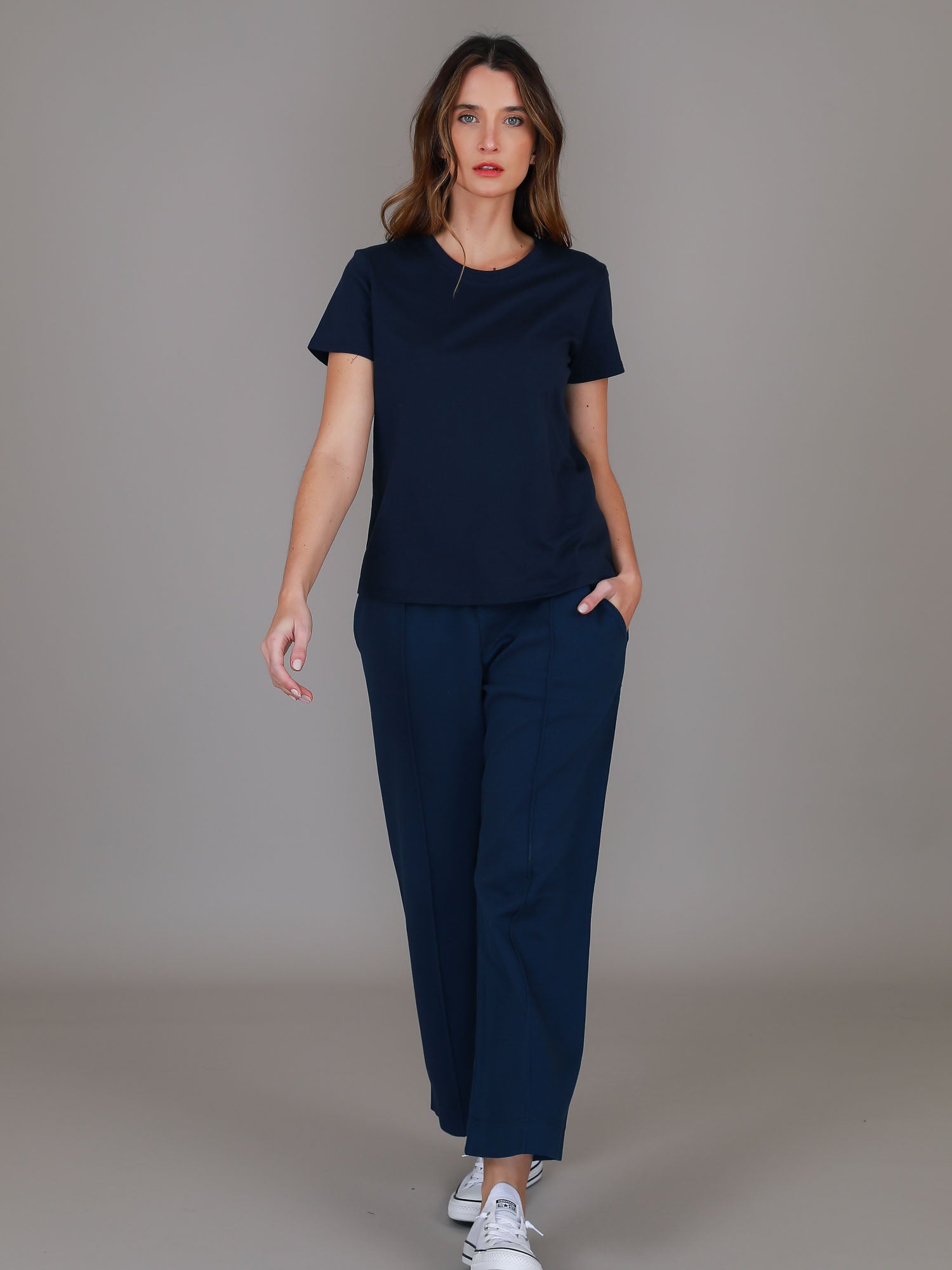 plain cotton t shirt women #color_ink