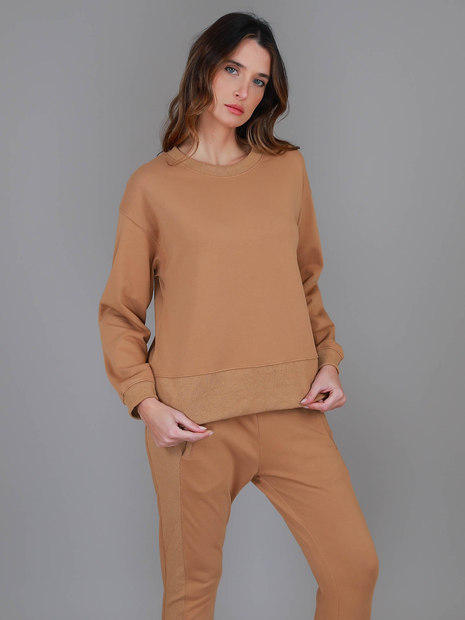 brown jumper womens #color_maize brown