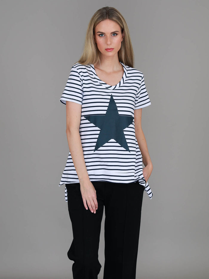 Ink Star Star Stripe T Shirt