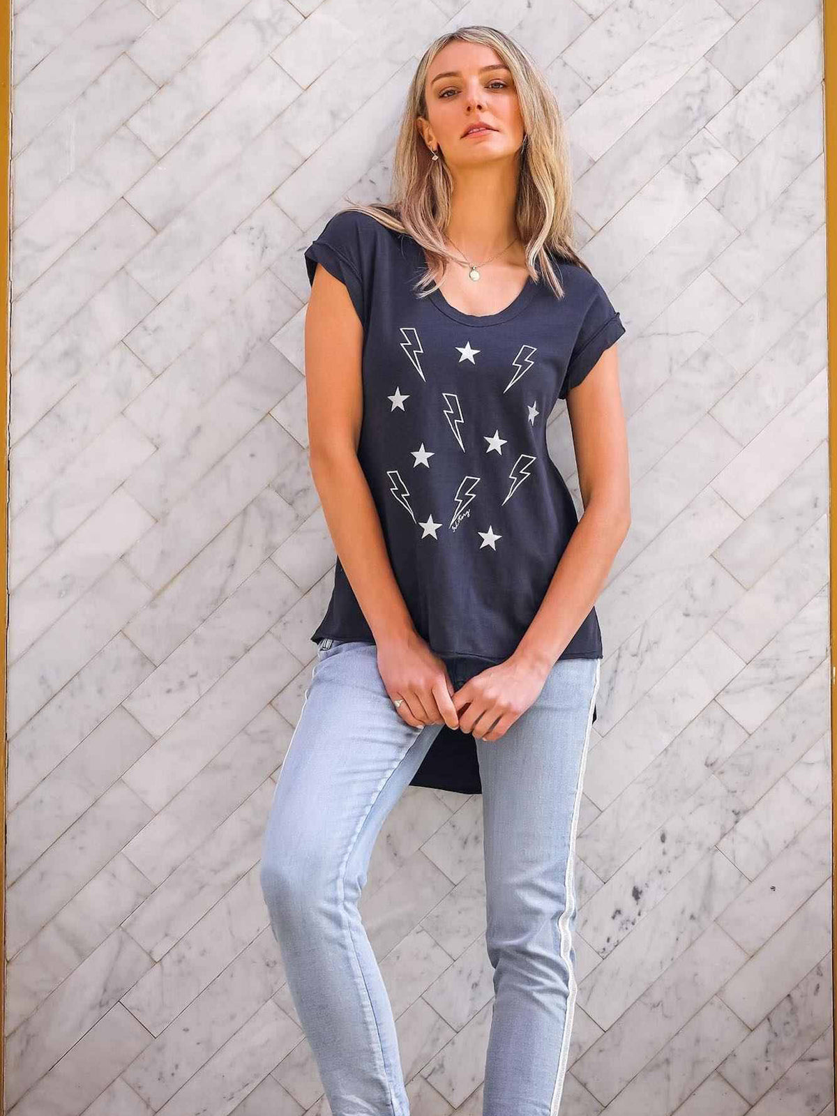 Longline T Shirt Women's #color_ink