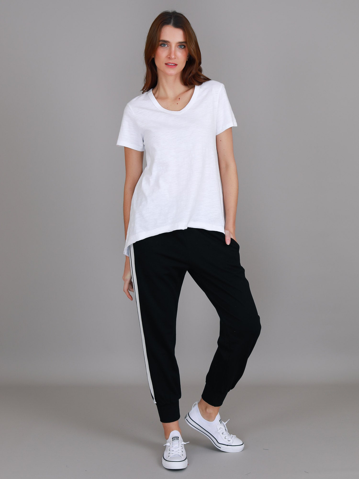 v neck t shirts women #color_white