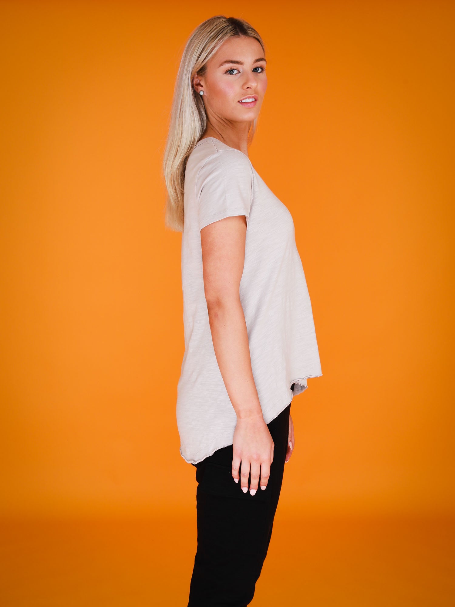 v neck tee shirt #color_angora