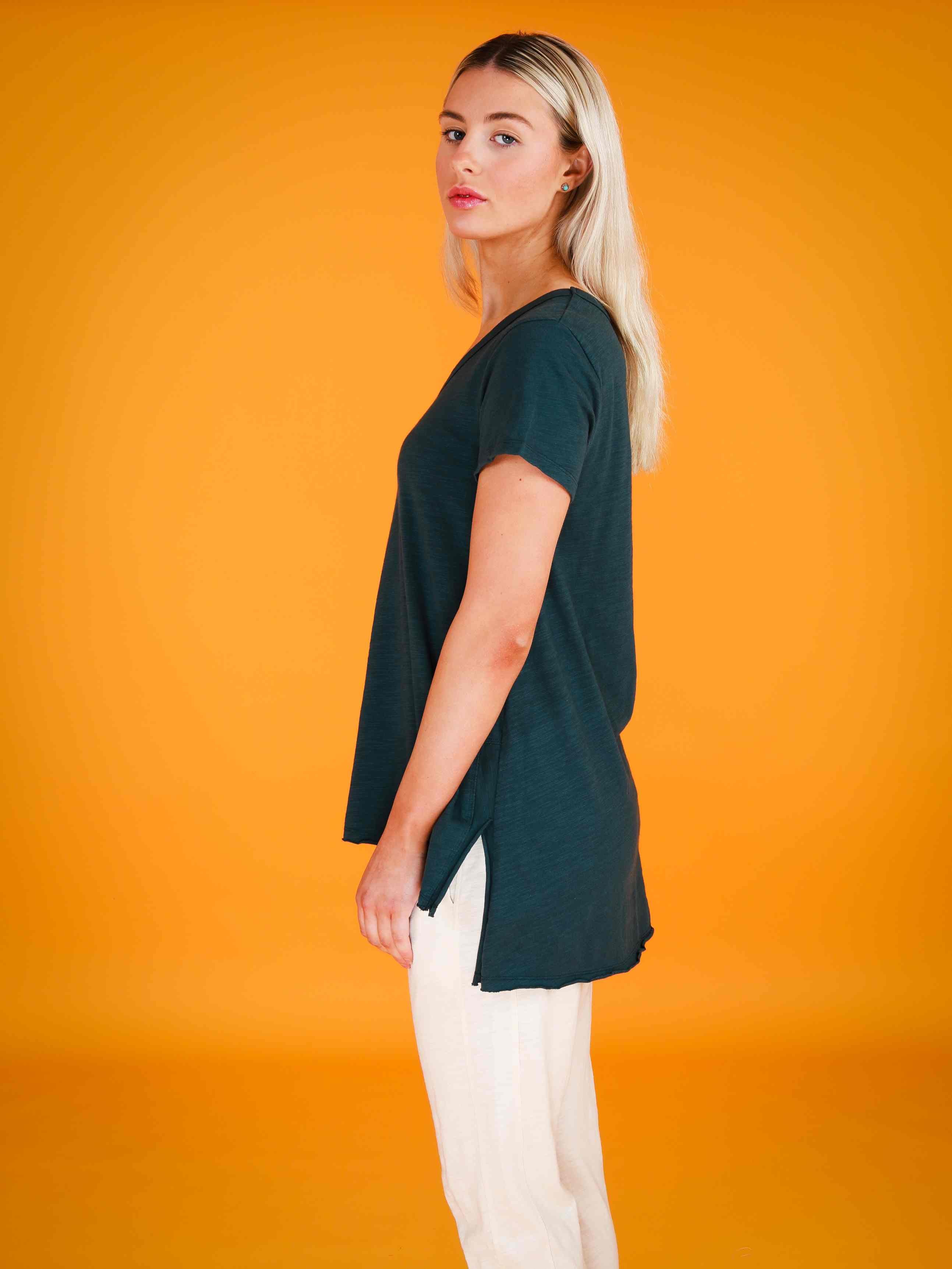 women's green t shirt #color_basil
