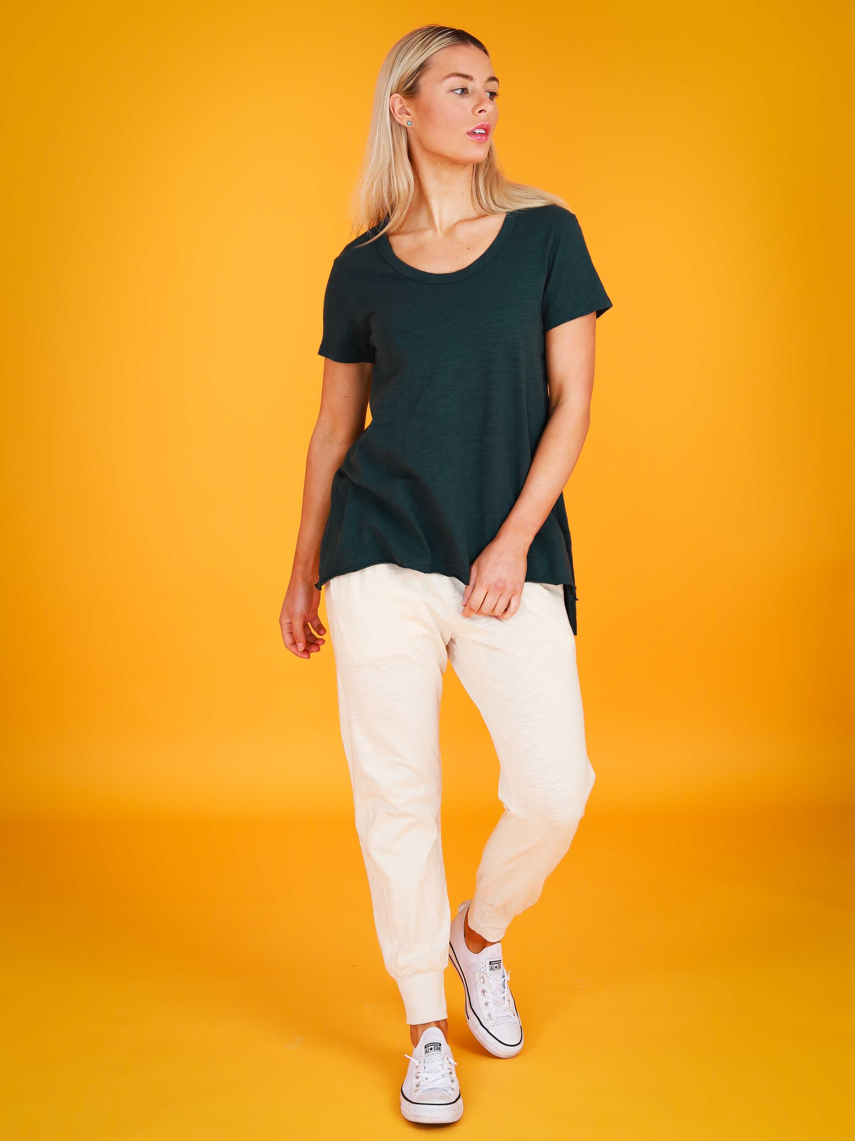 green t shirt #color_basil