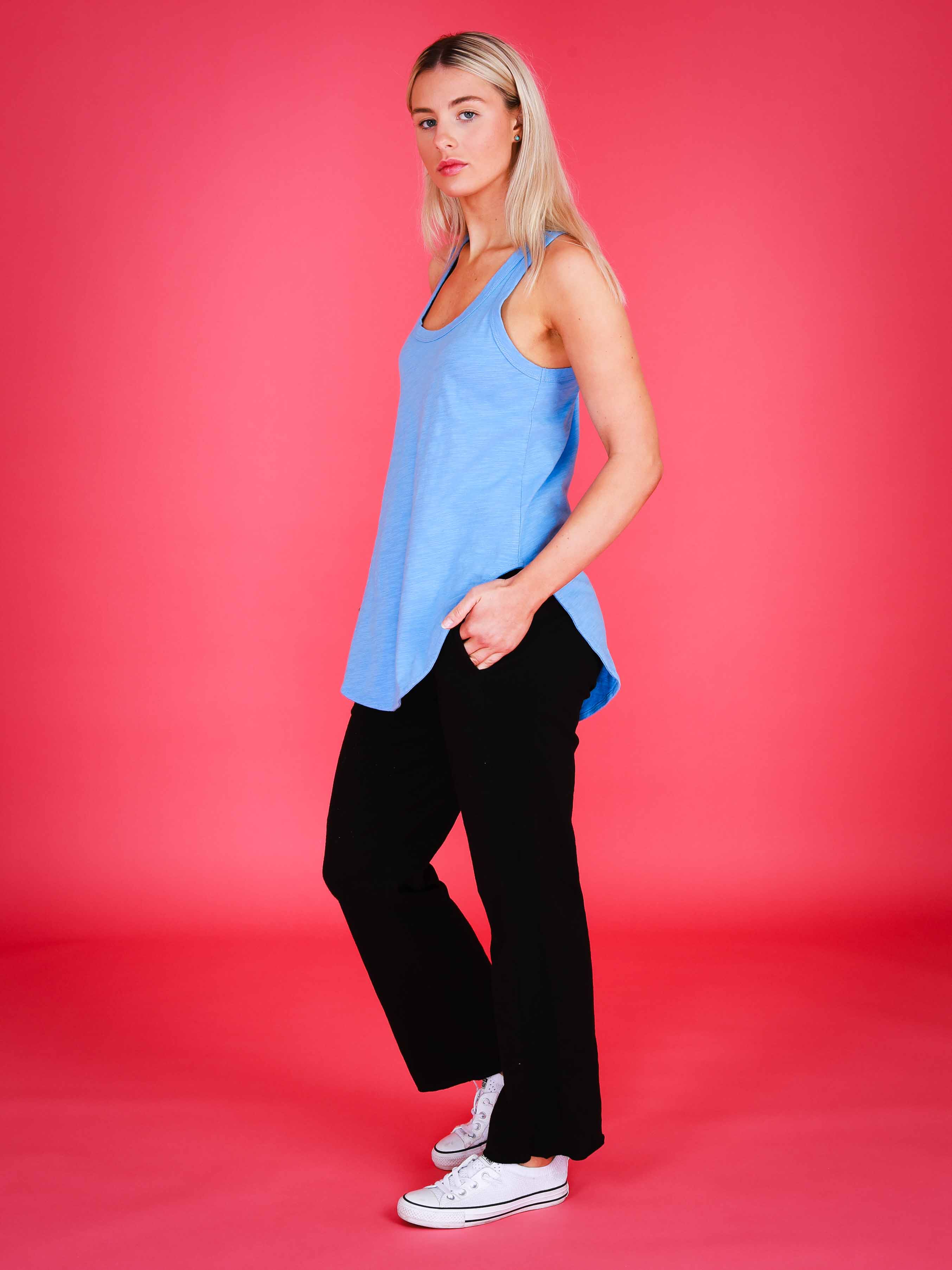 sleeveless tops #color_true blue