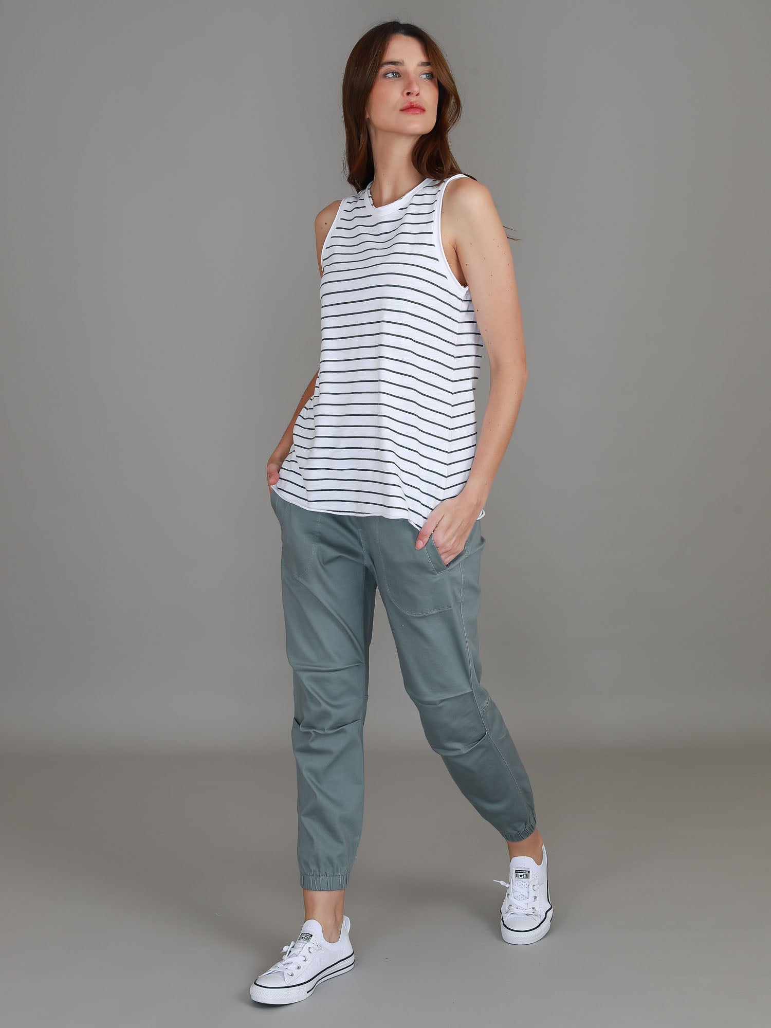 relaxed tank top womens #color_navy stripe
