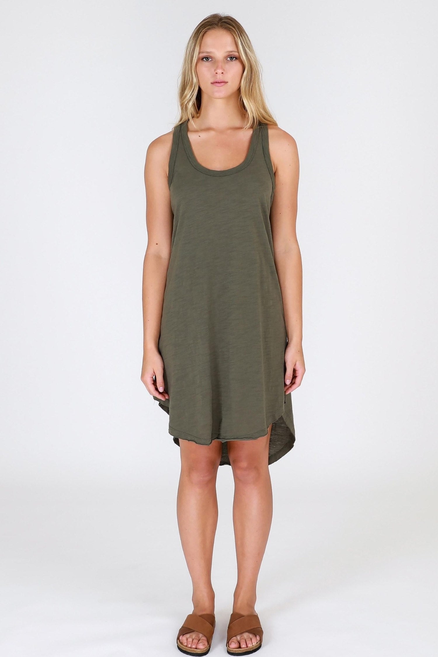 singlet dress australia #color_khaki