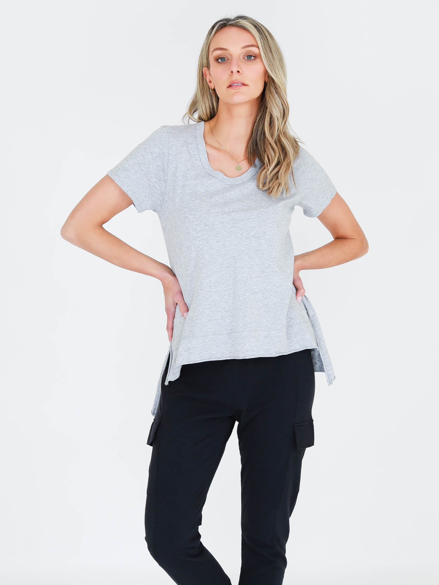 Grey T Shirt #color_grey marle