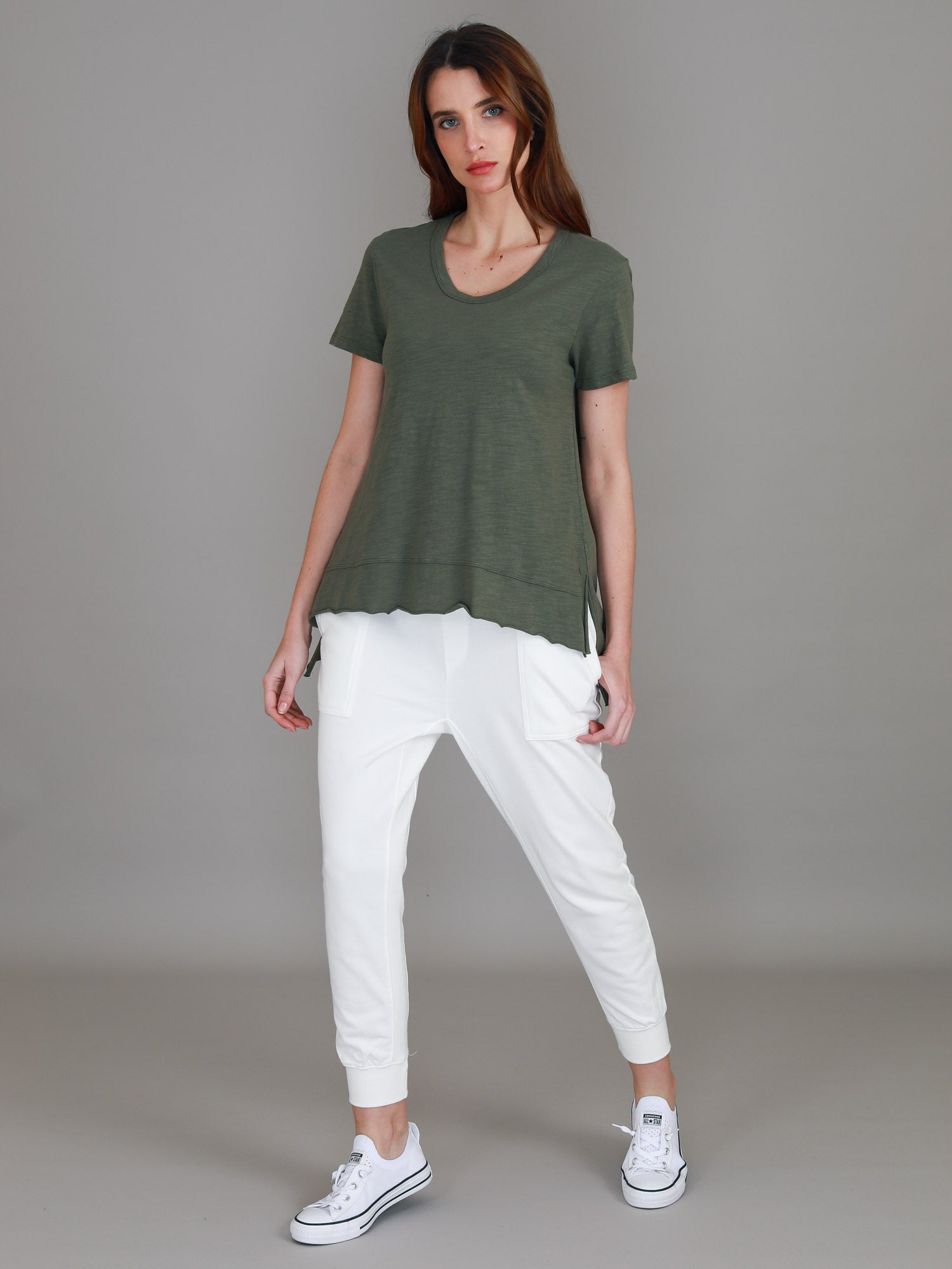 cute green tops #color_khaki