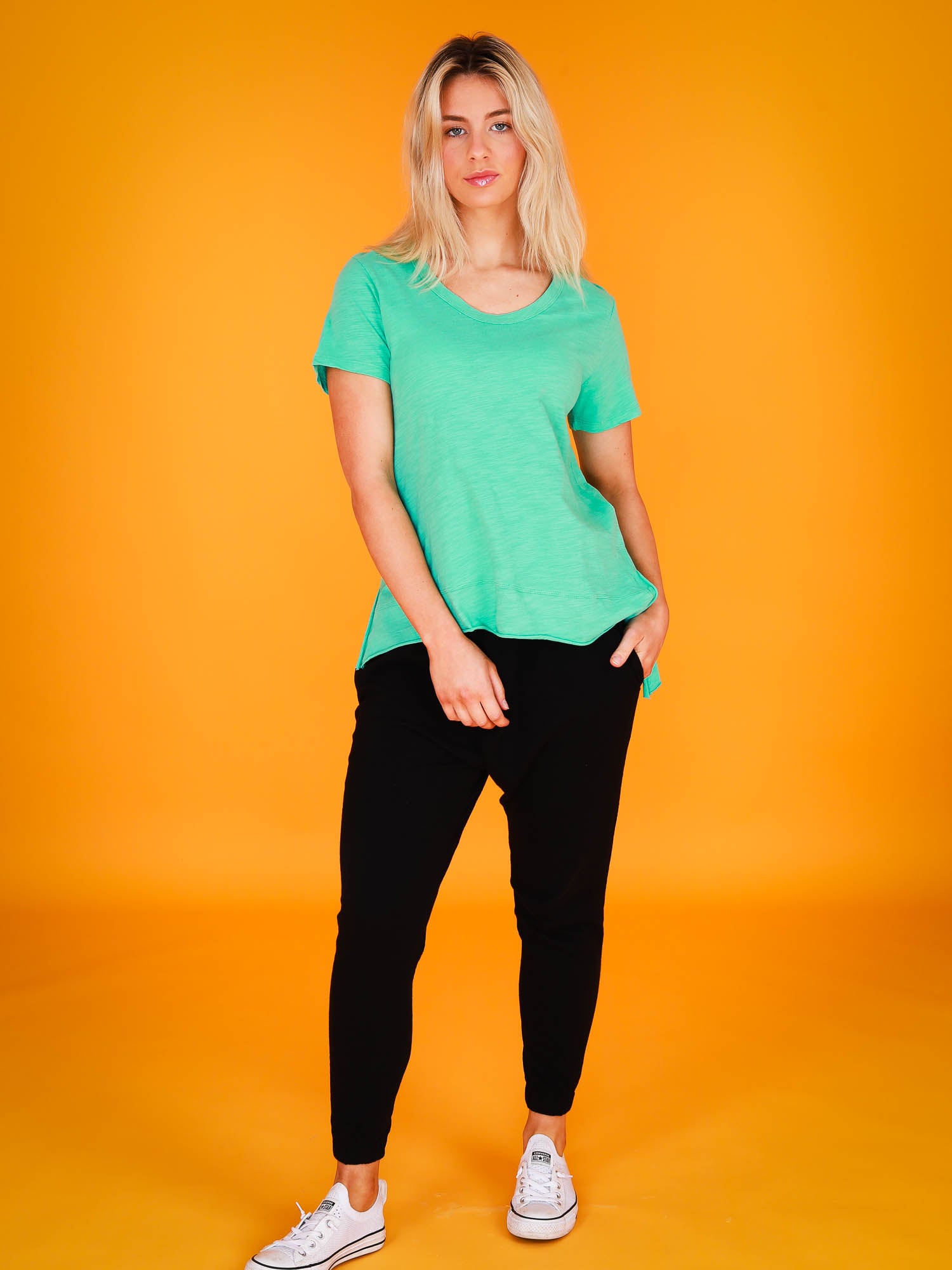 women's green t shirt #color_marine