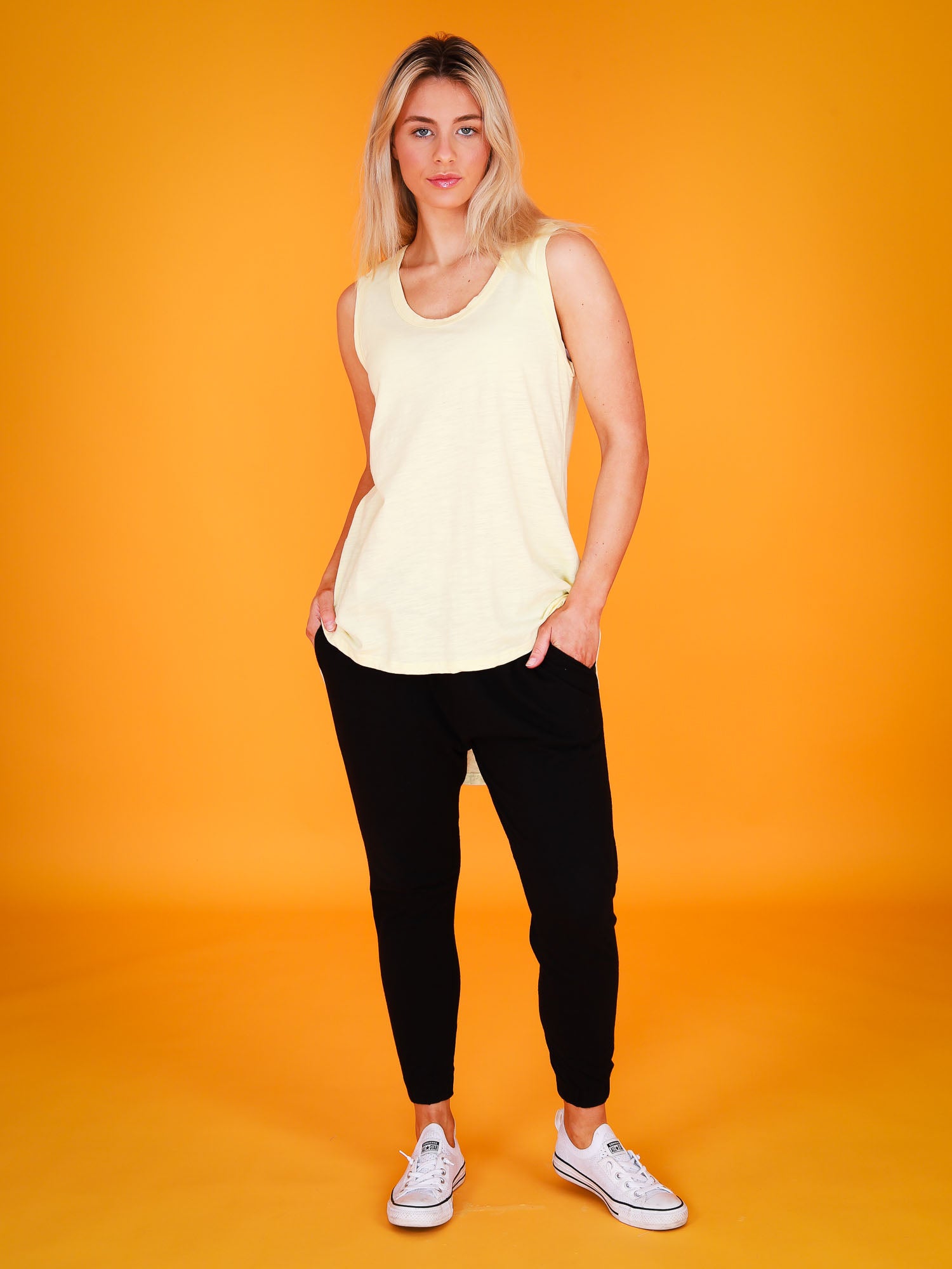 long line singlet #color_lemon