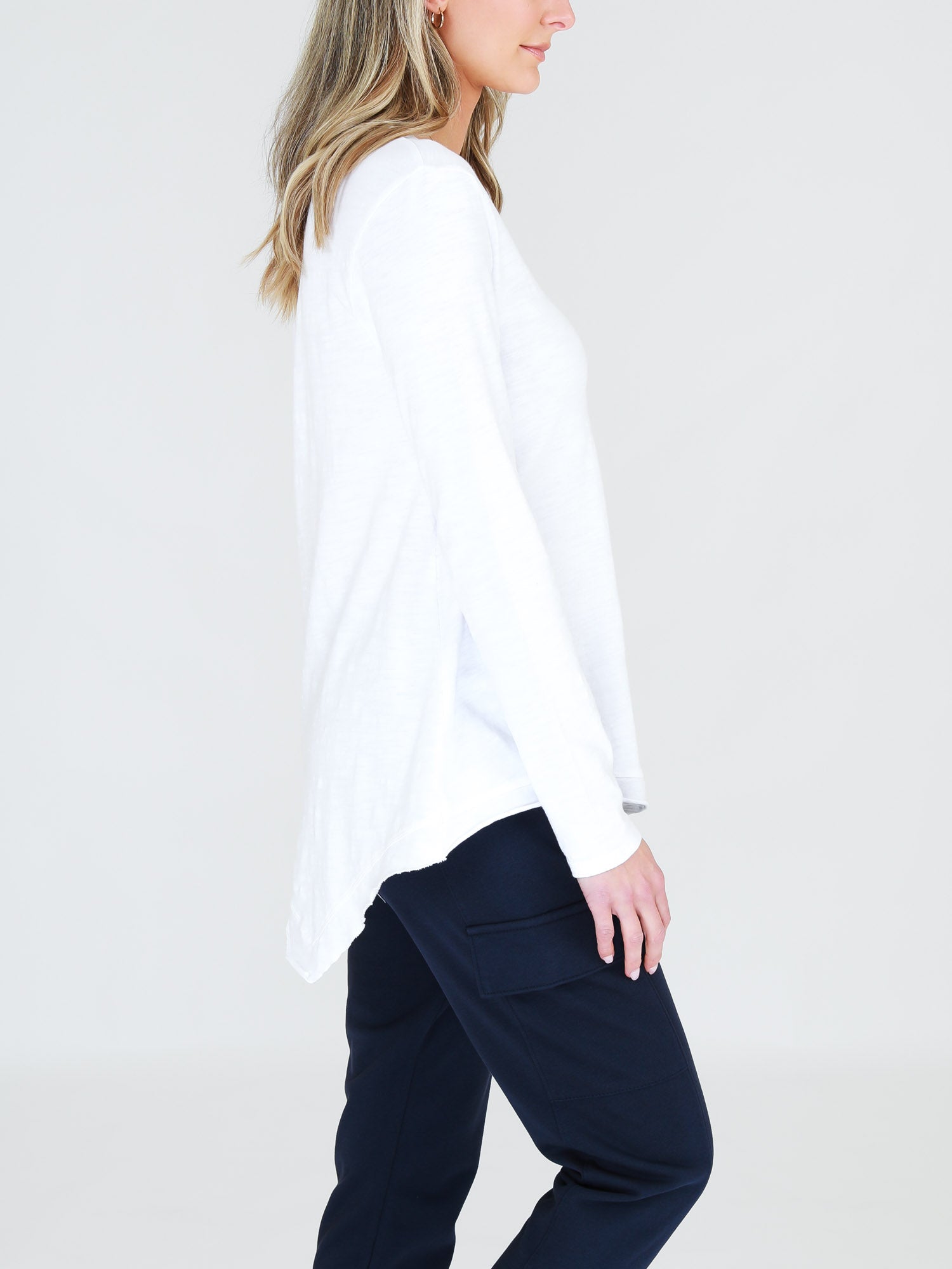 Asymmetrical White Top #color_white