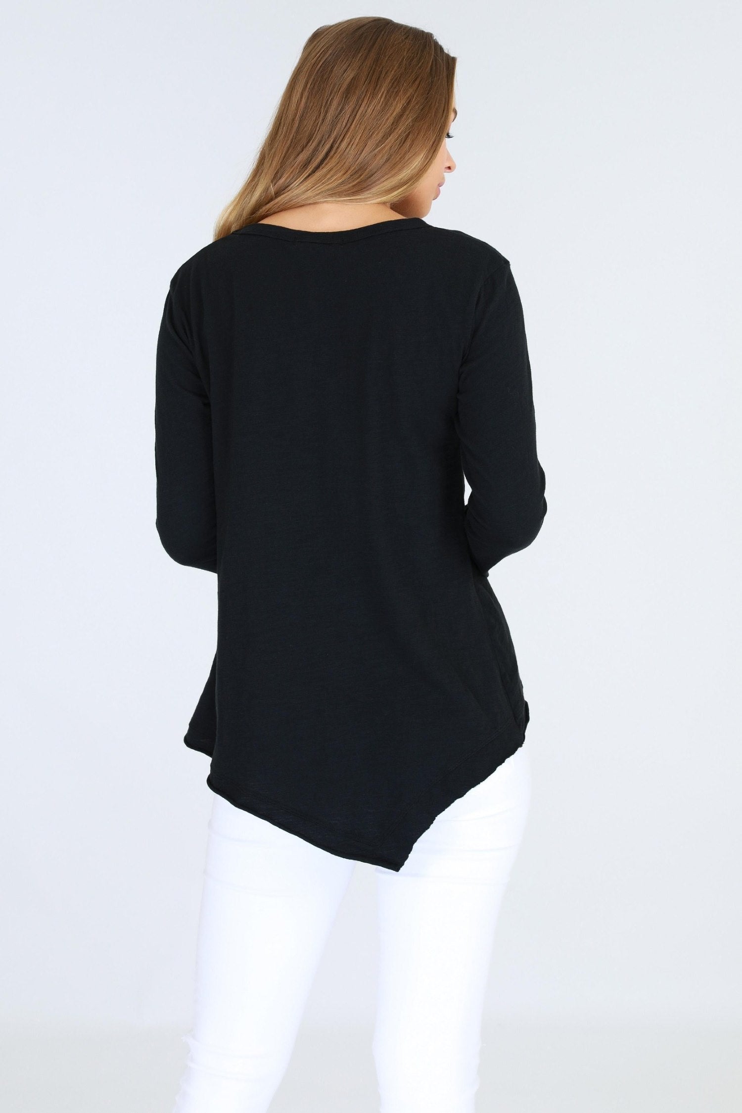 Asymmetrical Shirts #color_black
