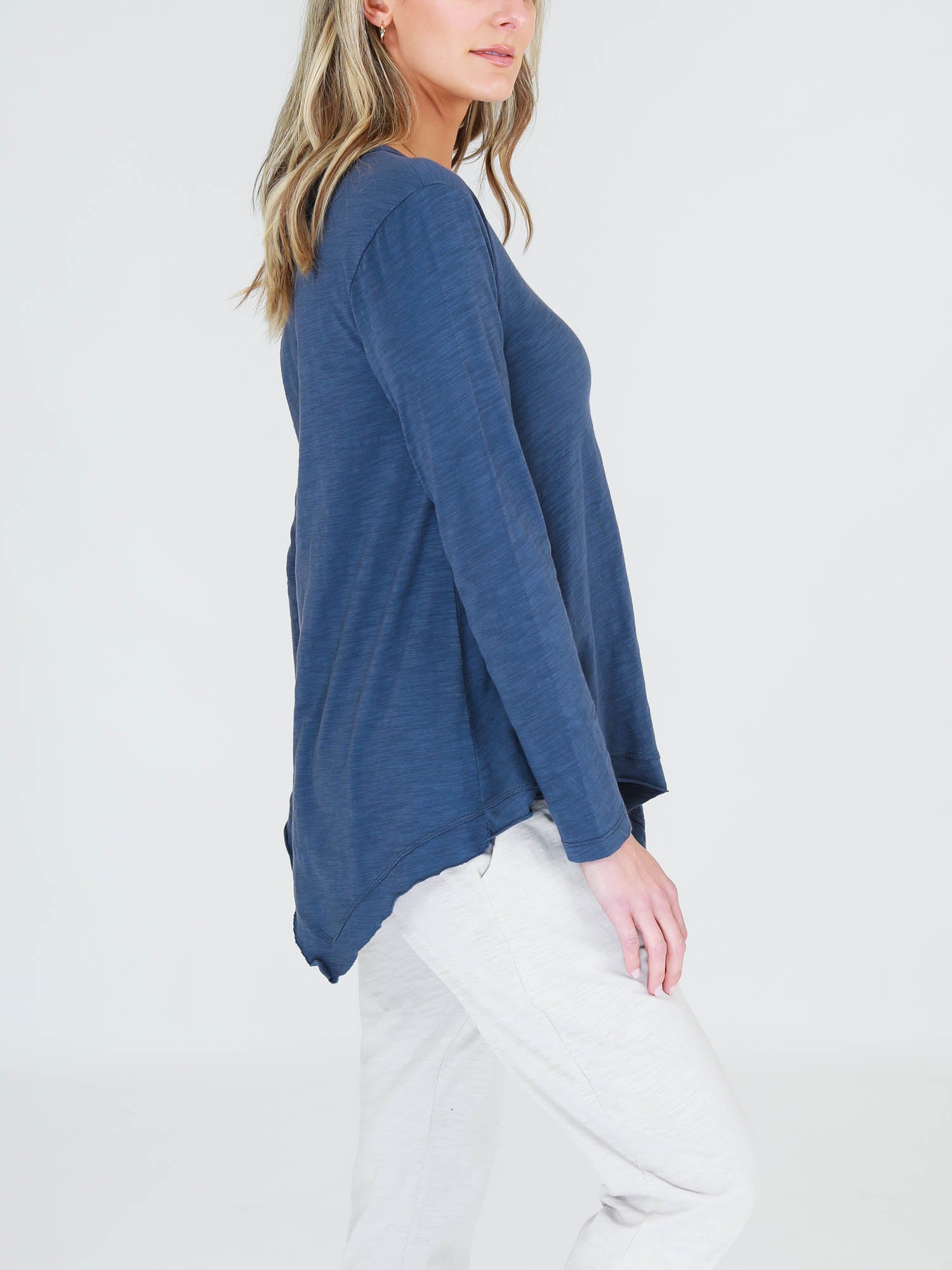 Yoga Tee Shirts #color_indigo