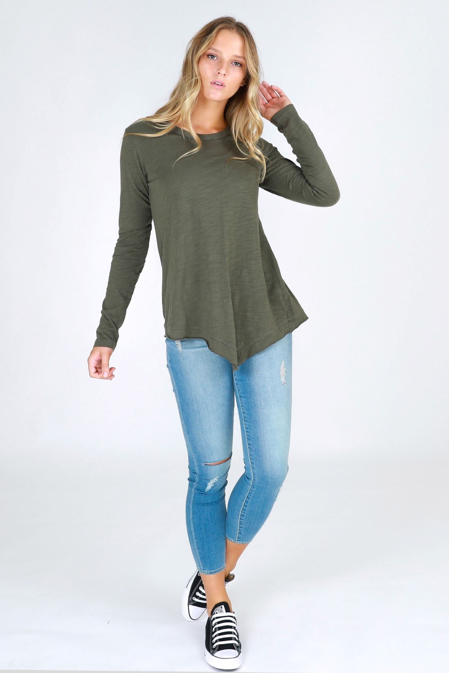 Asymmetric Top #color_khaki