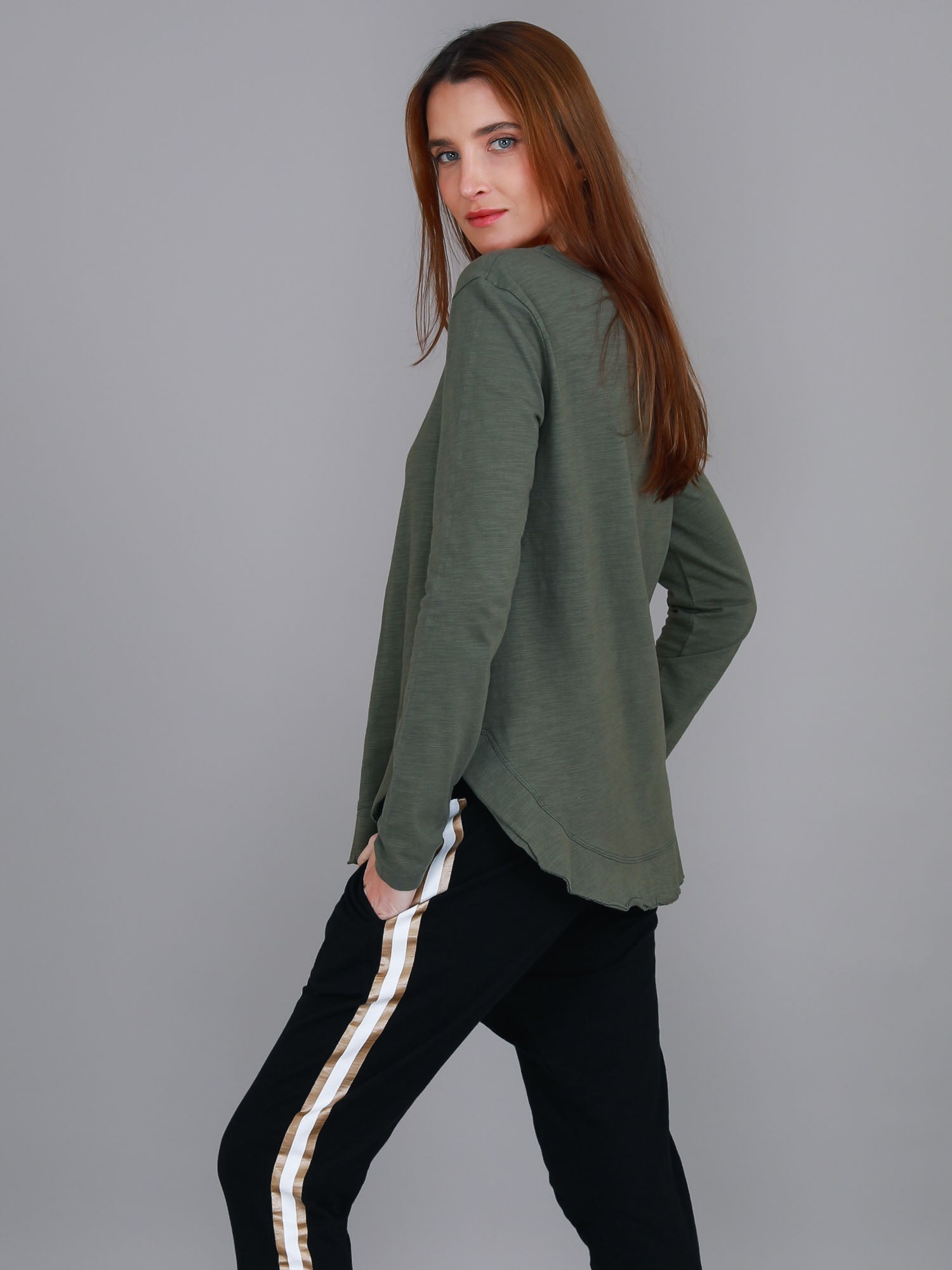 womens long t shirts #color_khaki