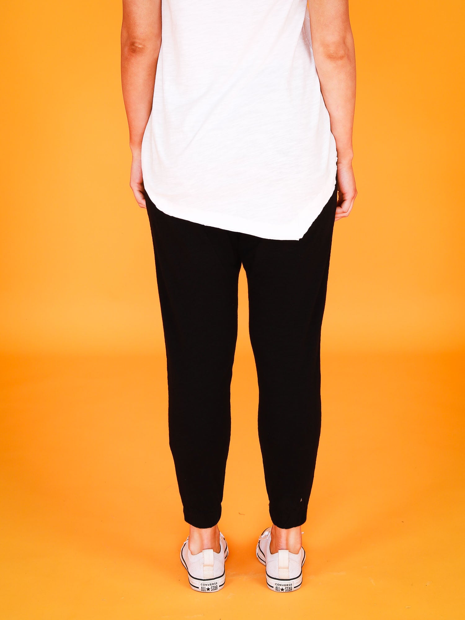 black drop crotch pants #color_black