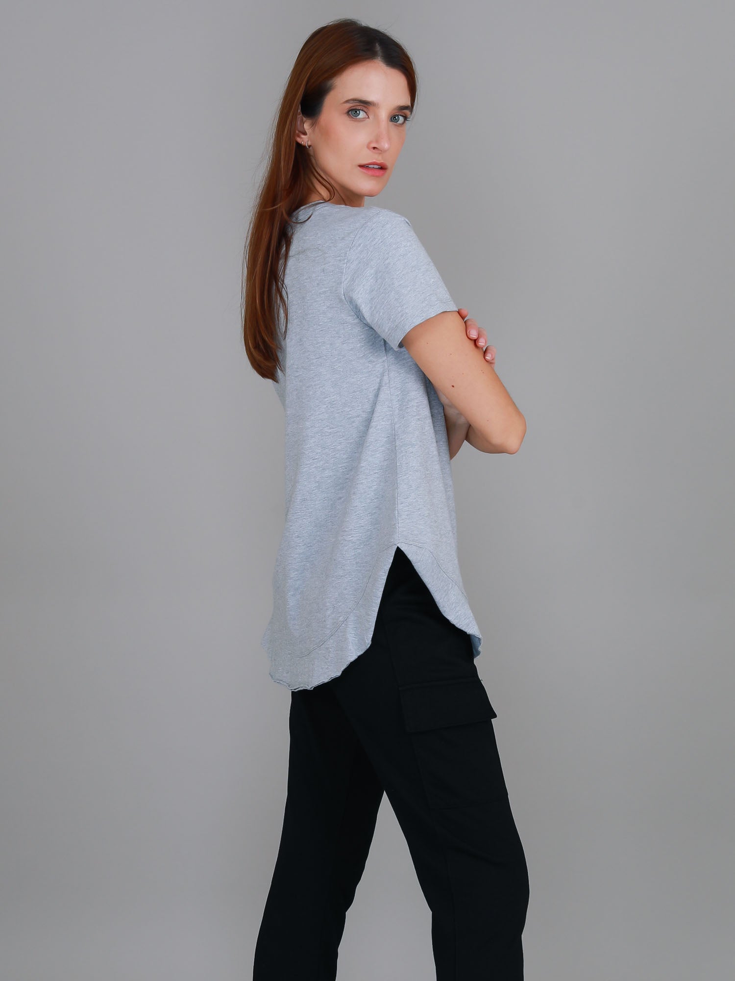 dark grey top #color_grey marle