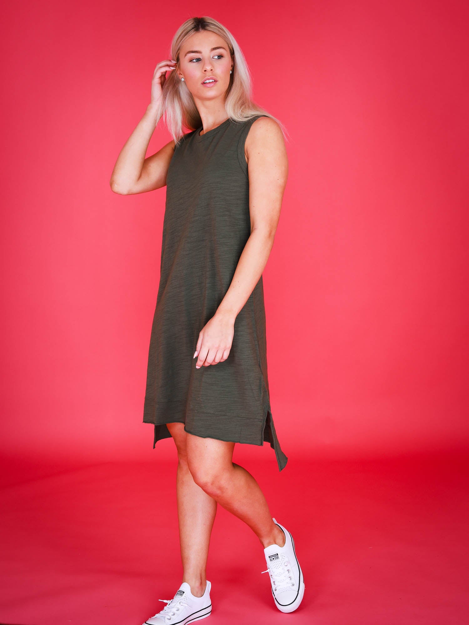summer flowy dresses #color_khaki