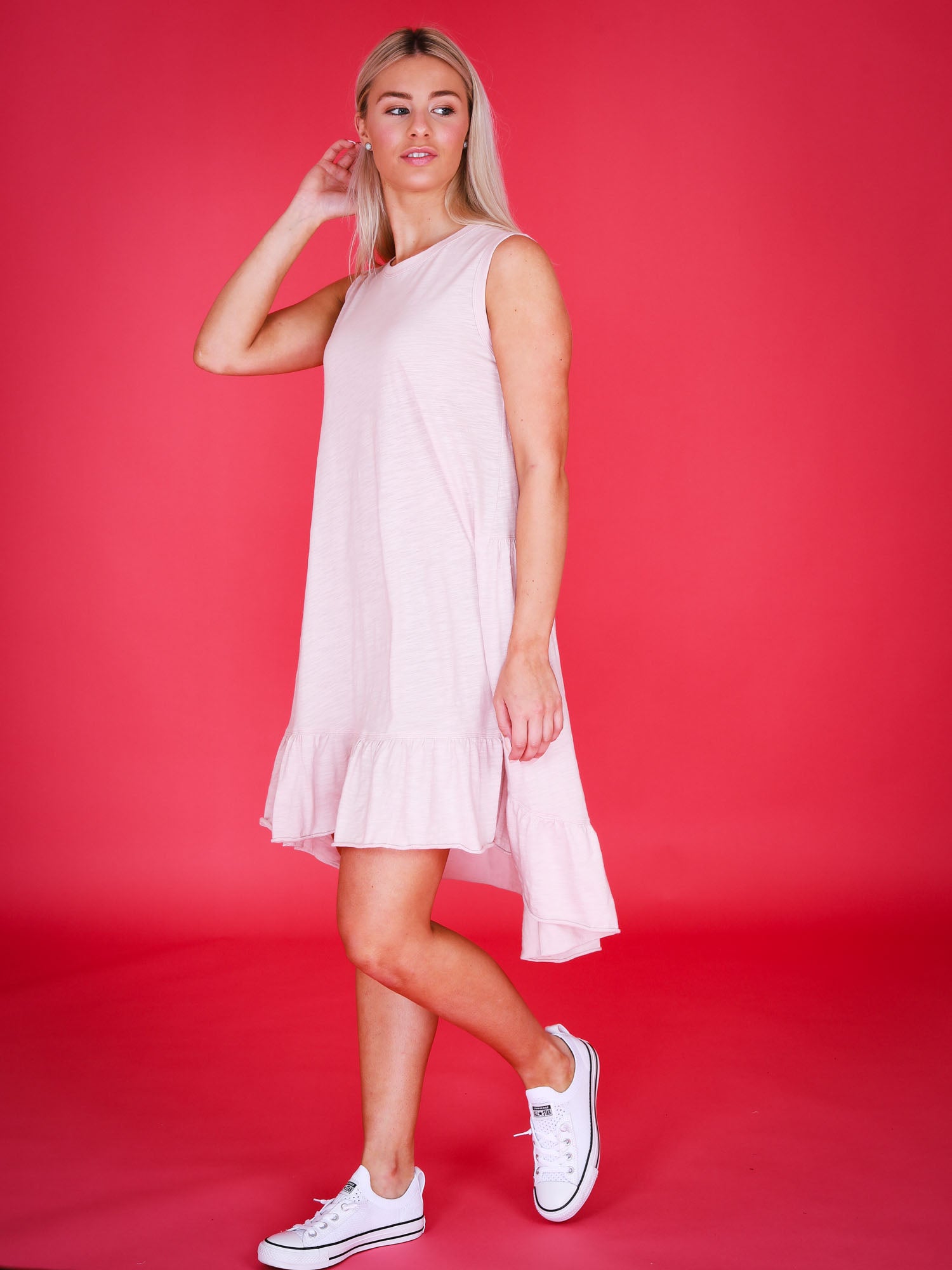 t shirt maxi dress #color_blush marle