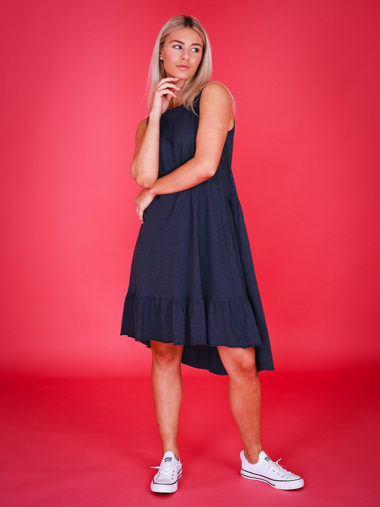 long t shirt dress #color_indigo