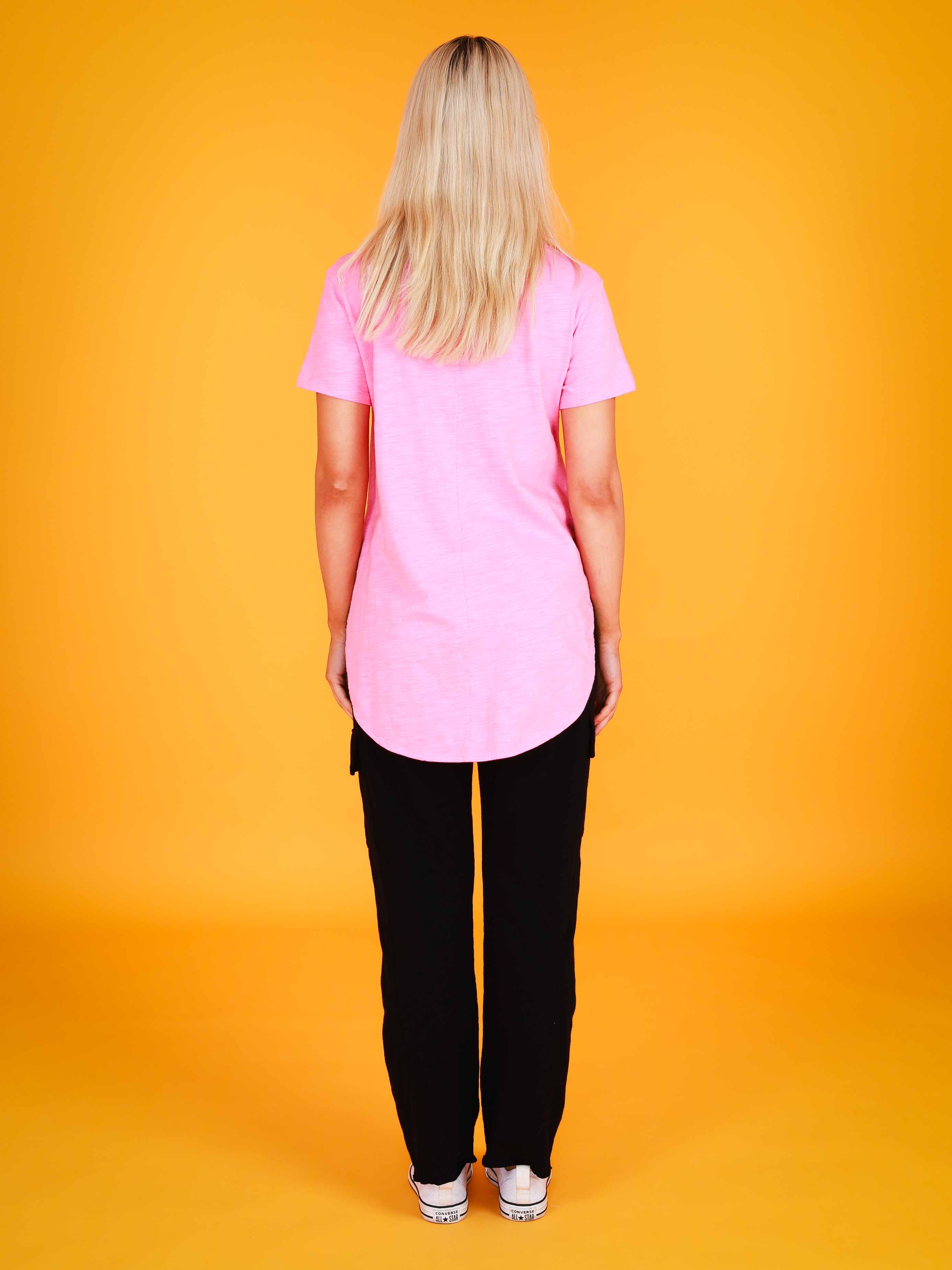 light pink t-shirt #color_barbie pink