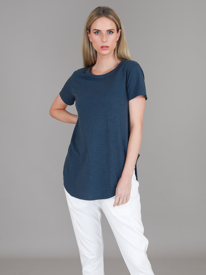 Elwood Curved Hem T-Shirt