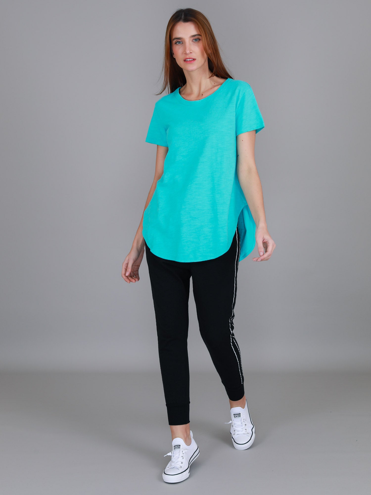 women basic tees #color_tiffany