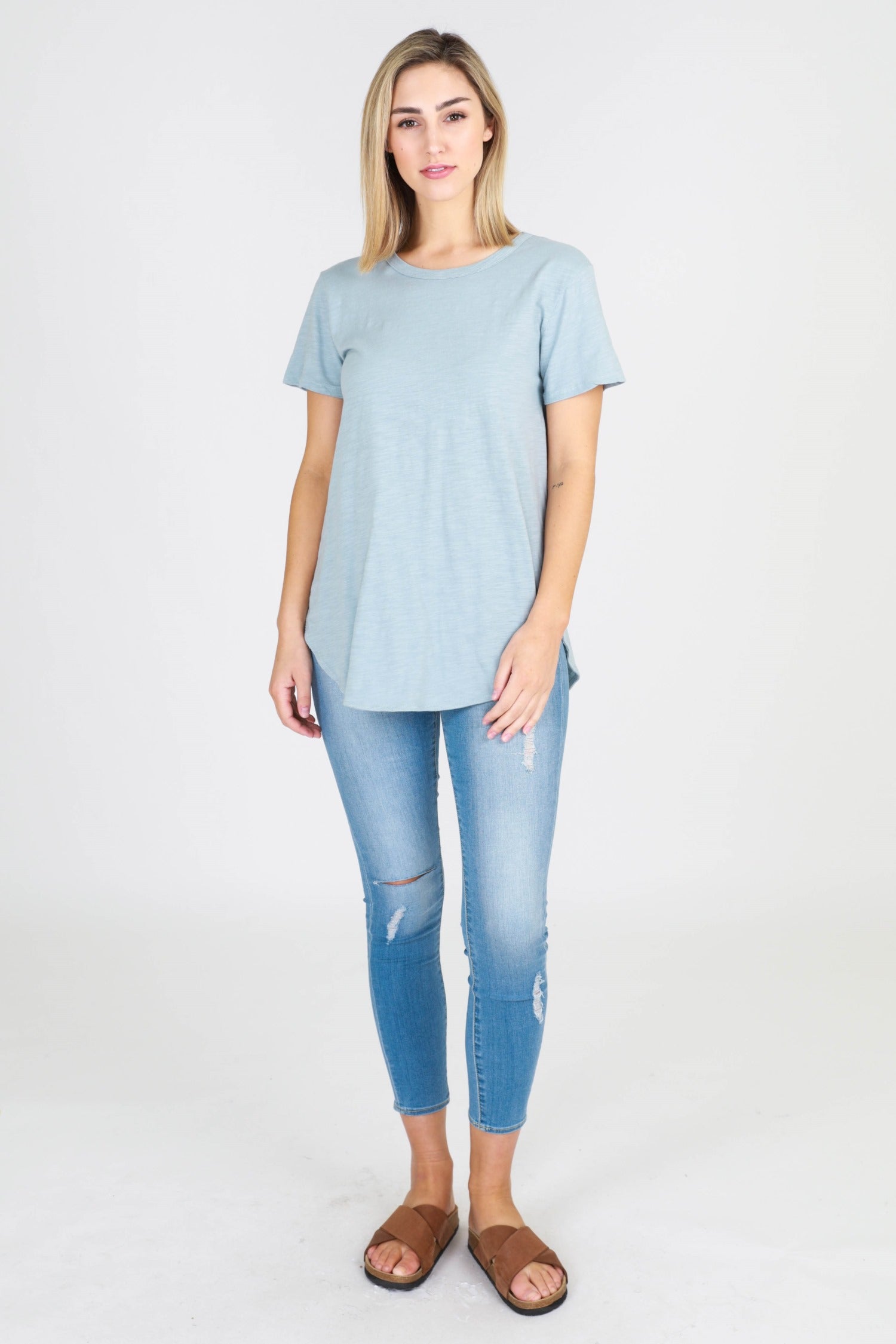dark blue top #color_mint