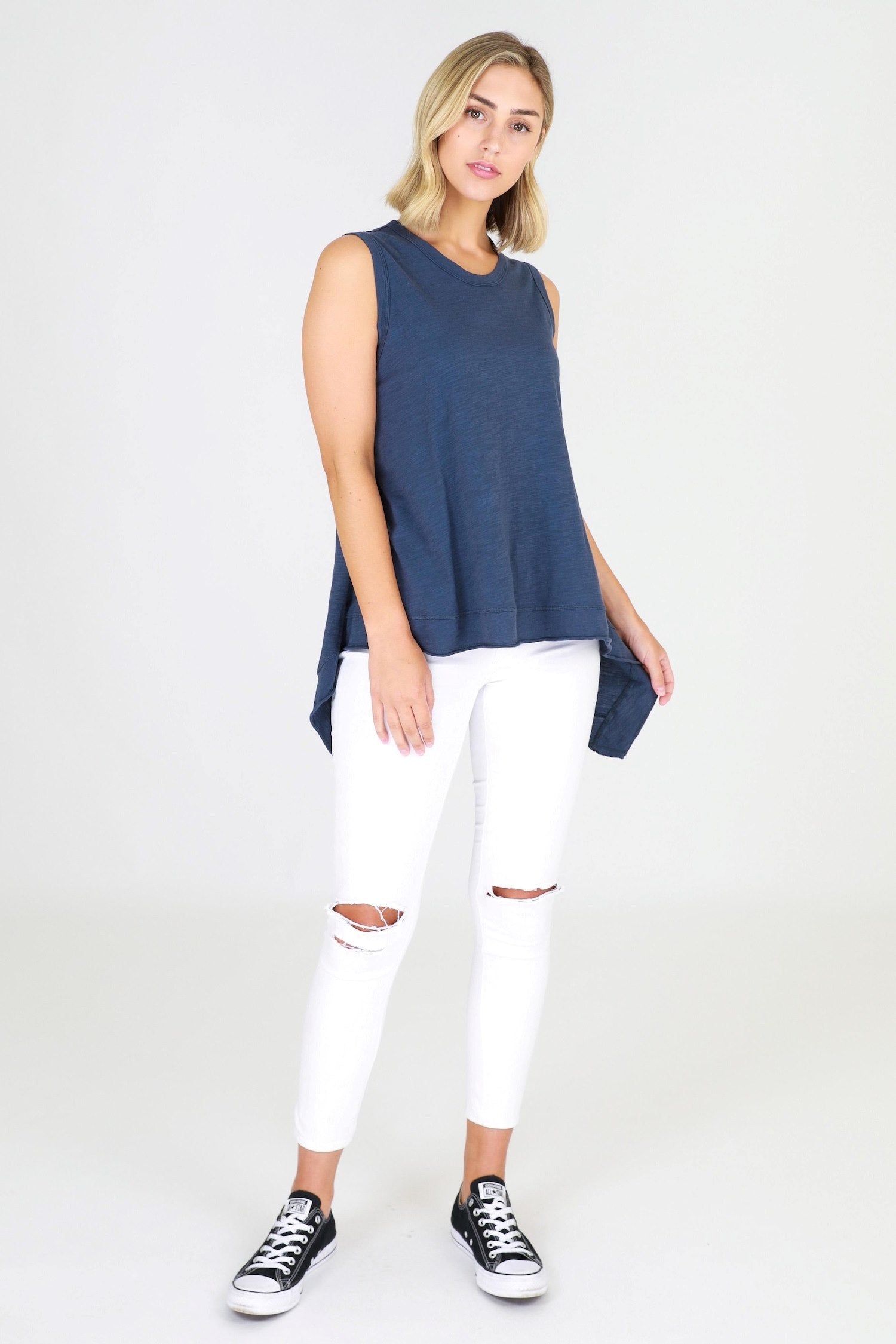 blue tank top #color_indigo