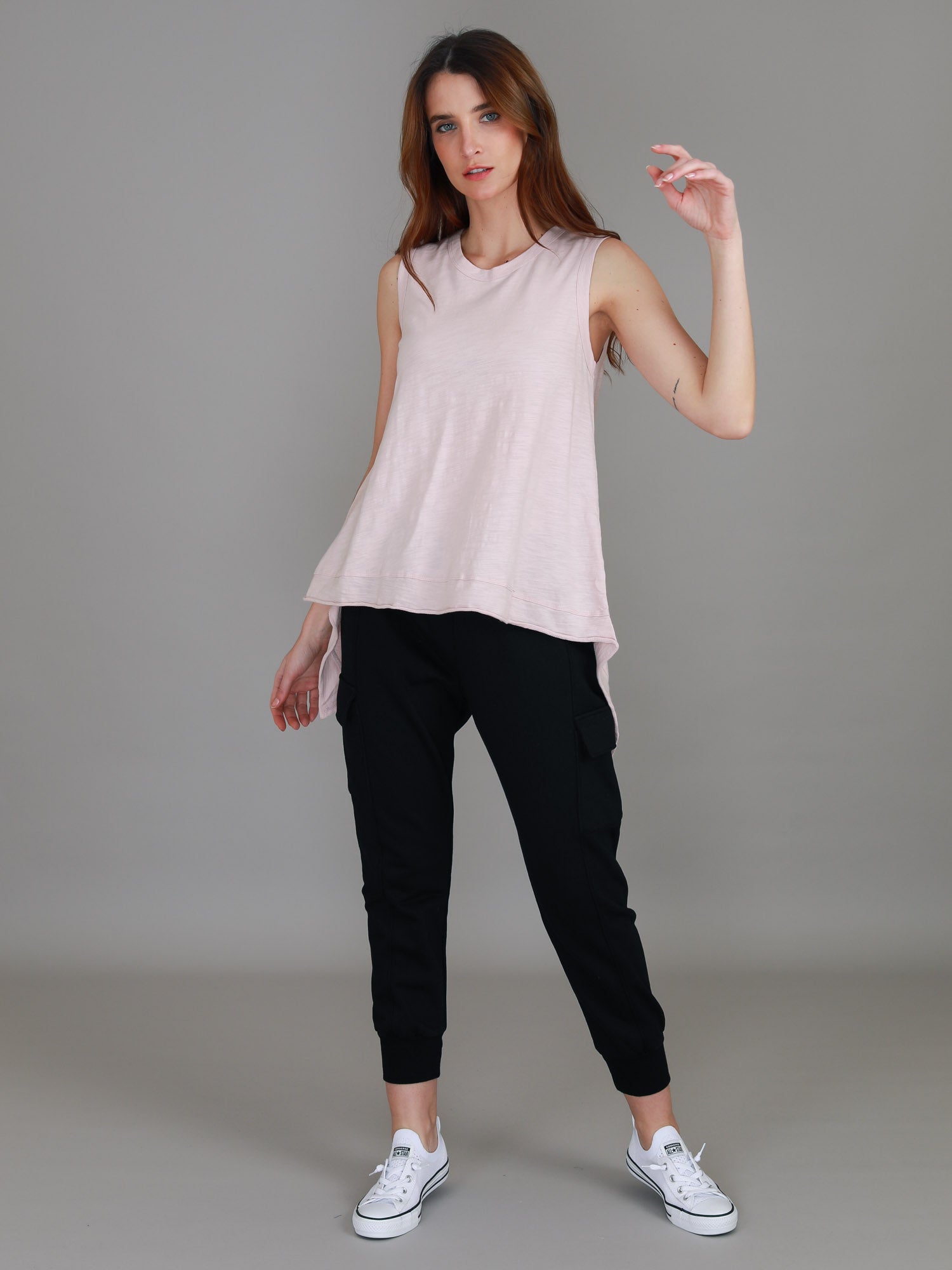 women's long tank tops #color_blush marle