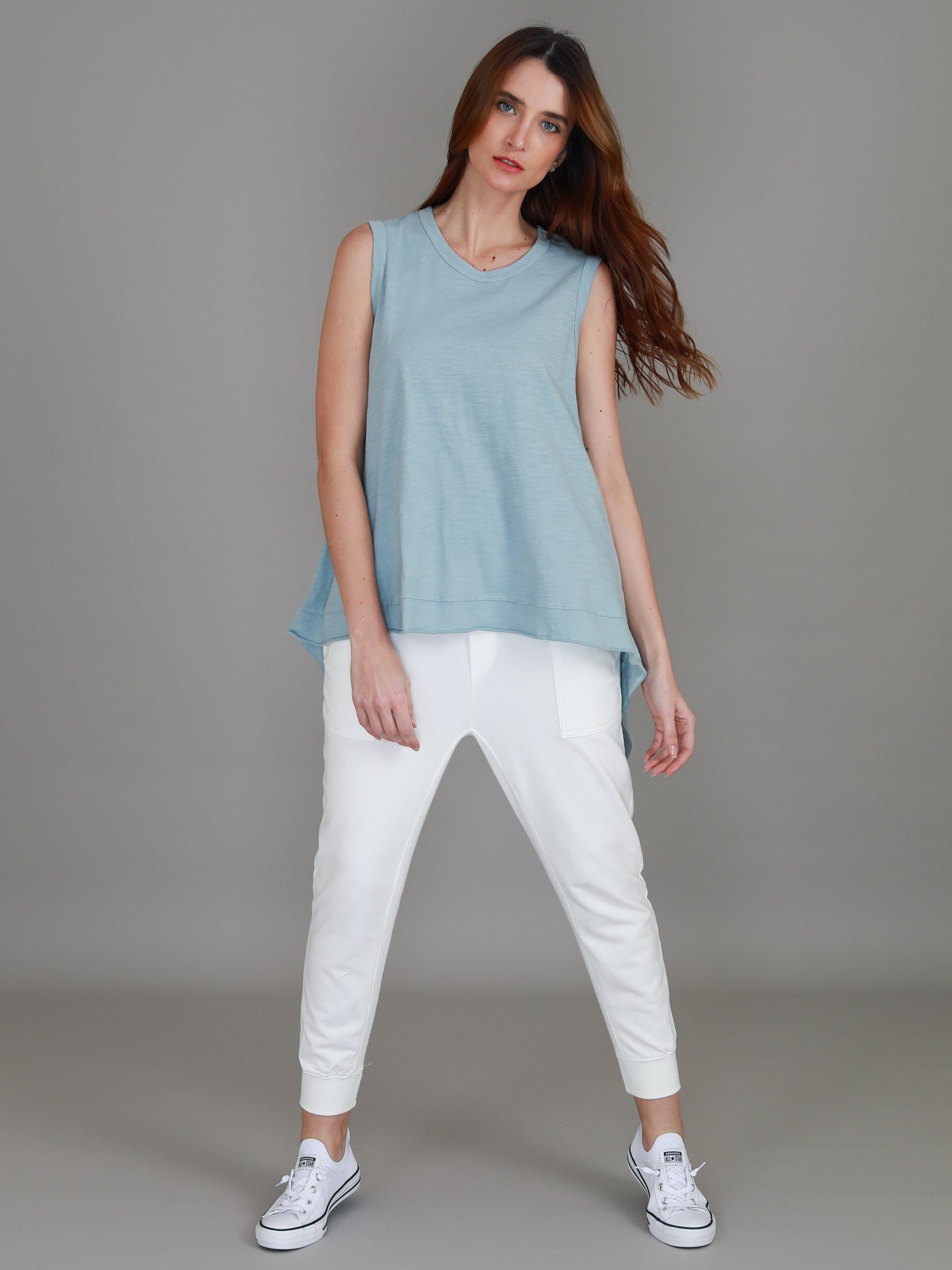womens long length tank tops #color_mint